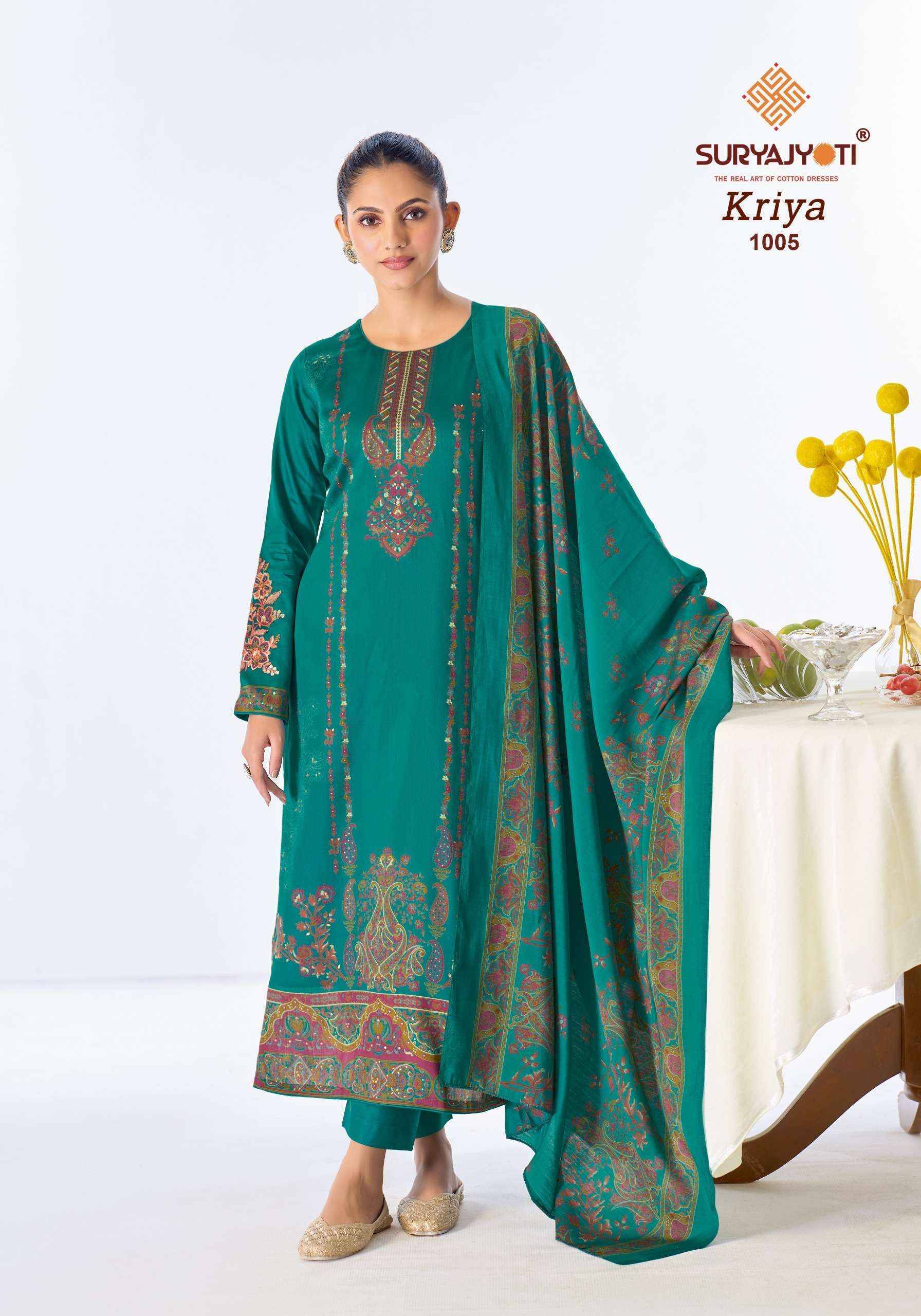 Suryajyoti Kriya Vol 1 Jam Satin Salwar Kameez _ Surat Wholesale Market Price 6 Pcs Catalog 