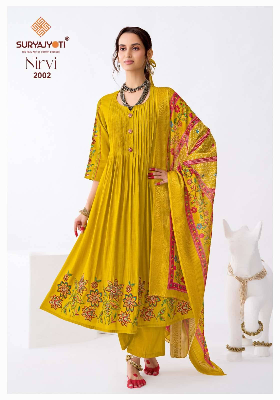 Suryajyoti Nirvi Vol 2 Latest Anarkali Suits Catalog With Price 8 Pcs Set