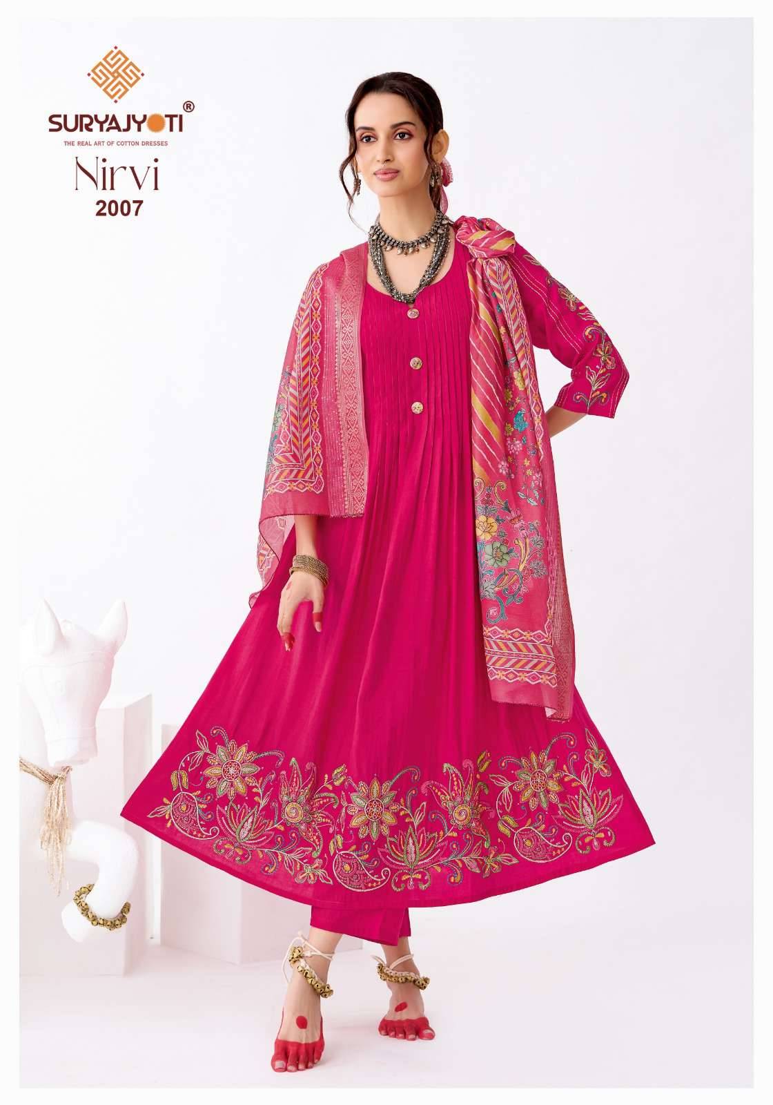 Suryajyoti Nirvi Vol 2 Latest Anarkali Suits Catalog With Price 8 Pcs Set