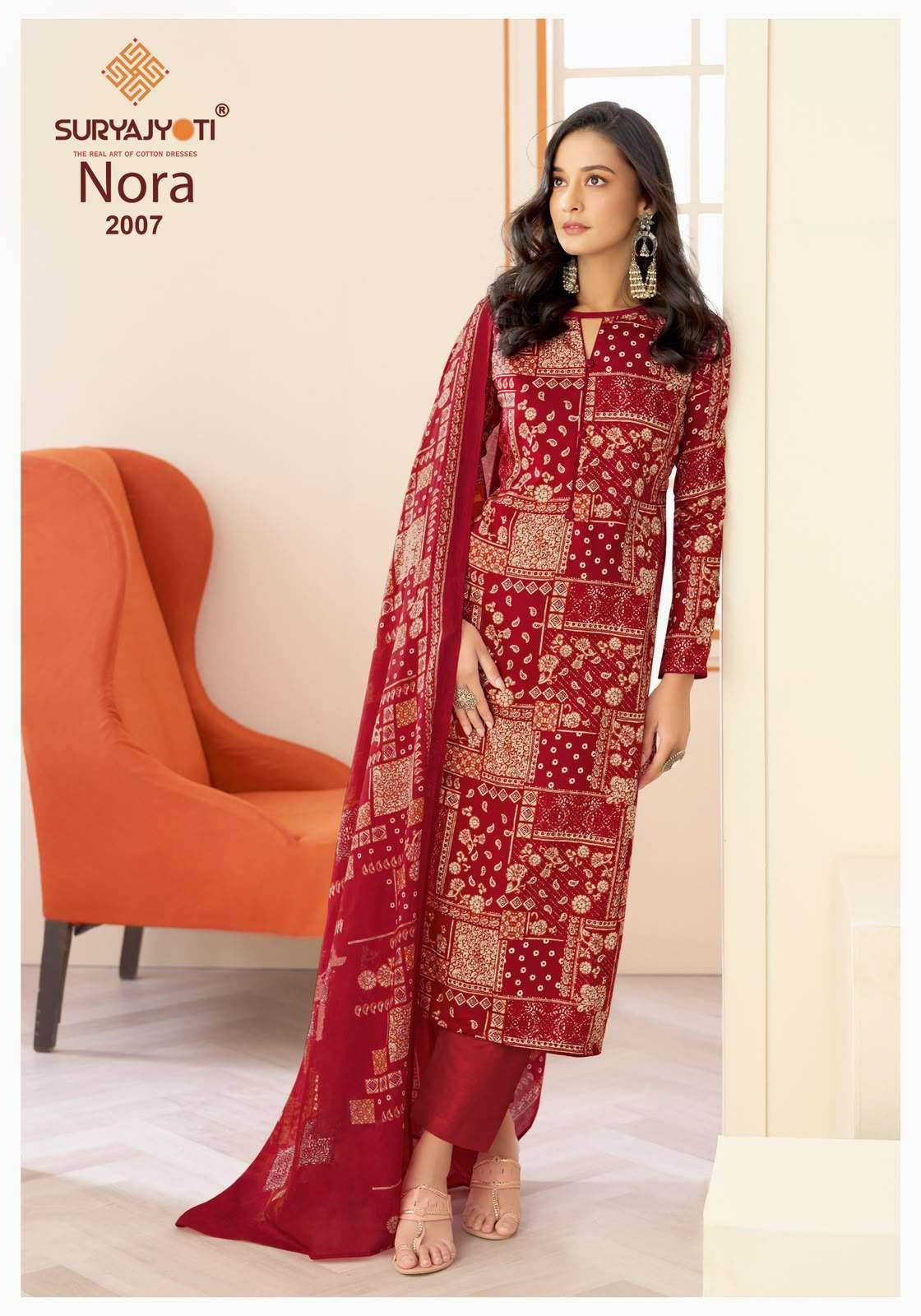 Suryajyoti Nora Vol 2 Printed Satin Salwar Suit 10 Pcs Catalog 