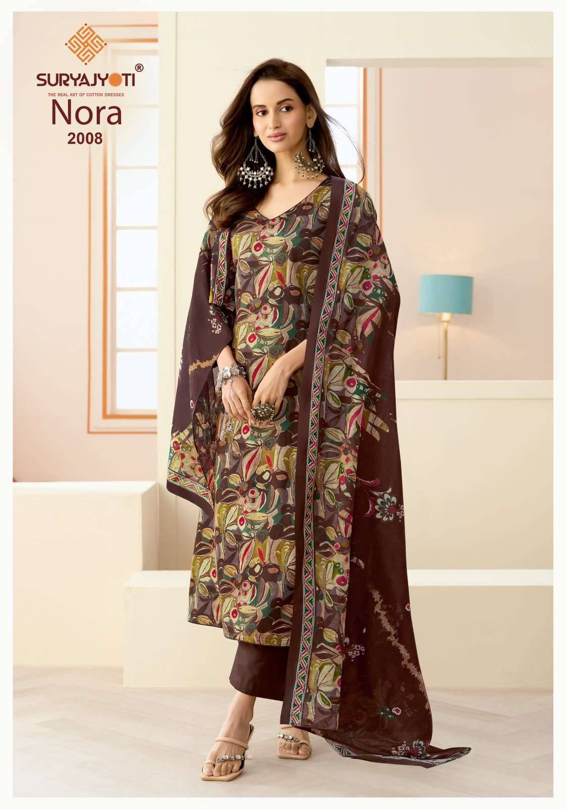 Suryajyoti Nora Vol 2 Printed Satin Salwar Suit 10 Pcs Catalog 