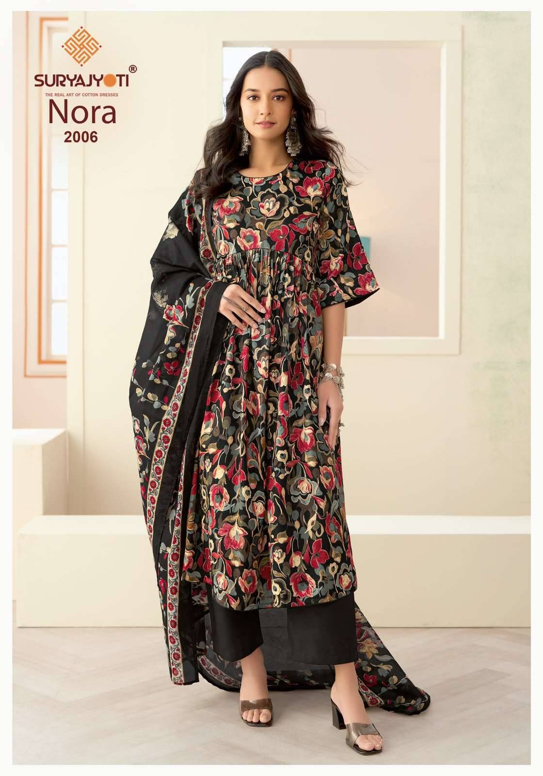 Suryajyoti Nora Vol 2 Printed Satin Salwar Suit 10 Pcs Catalog 