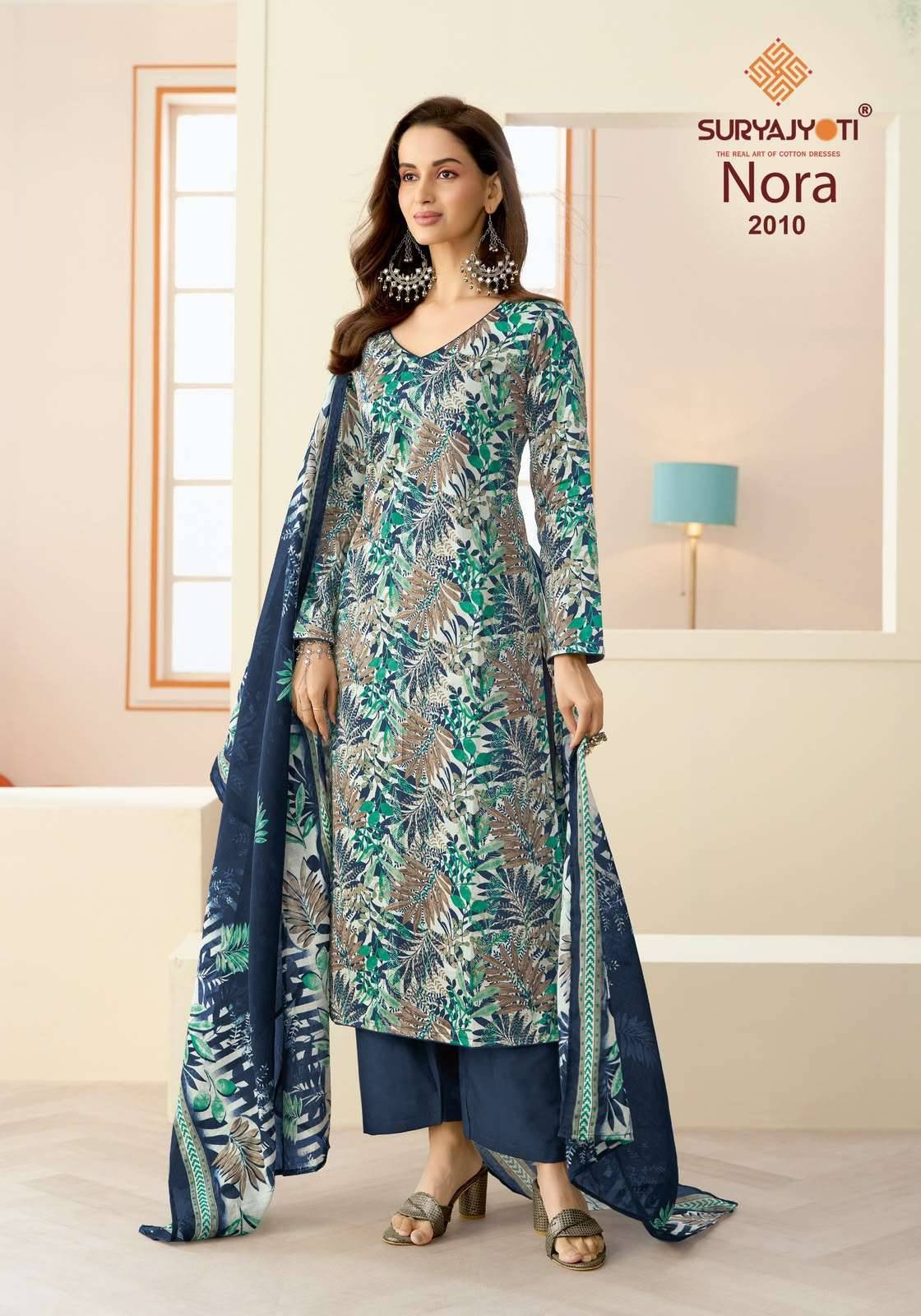 Suryajyoti Nora Vol 2 Printed Satin Salwar Suit 10 Pcs Catalog 