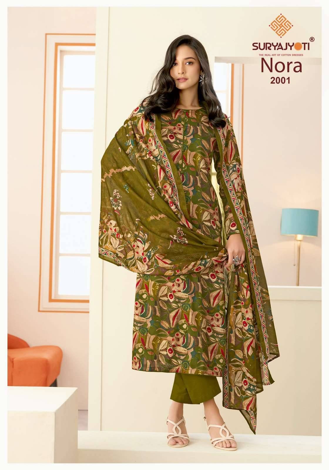 Suryajyoti Nora Vol 2 Printed Satin Salwar Suit 10 Pcs Catalog 