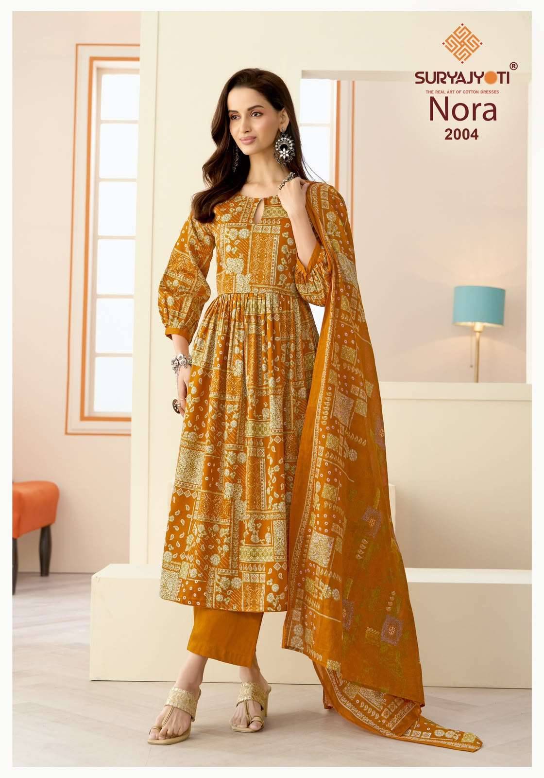 Suryajyoti Nora Vol 2 Printed Satin Salwar Suit 10 Pcs Catalog 