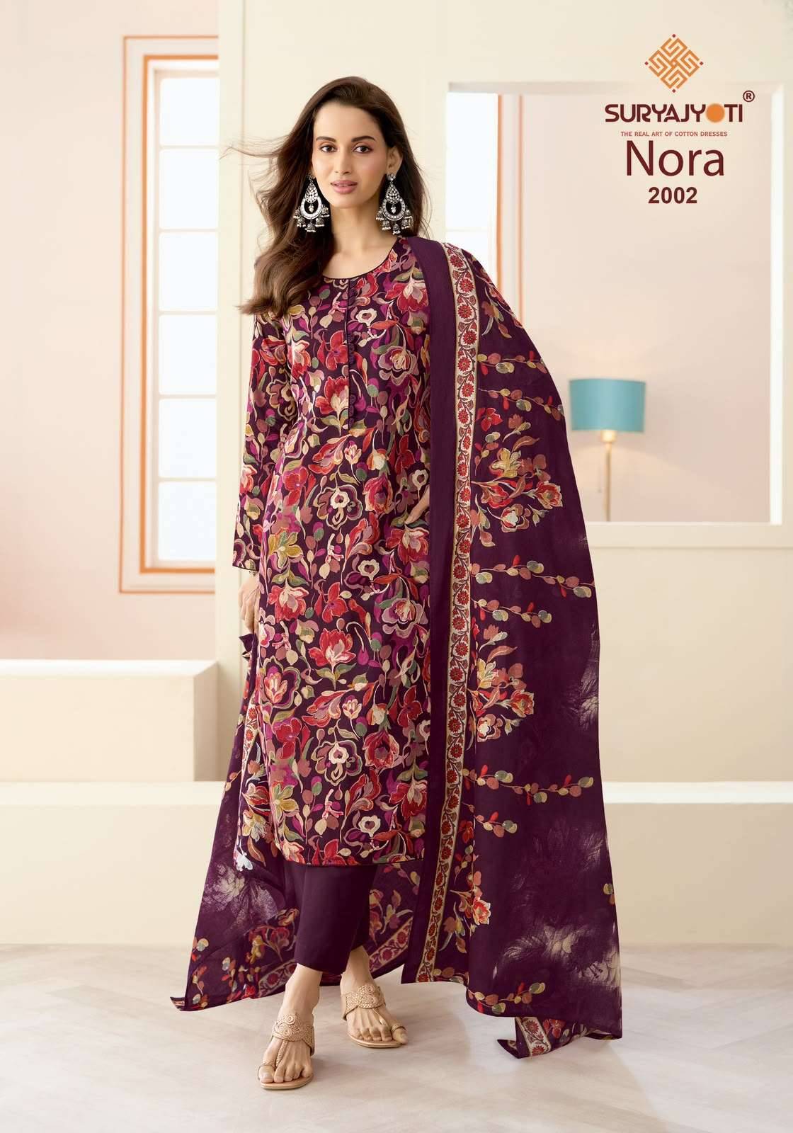 Suryajyoti Nora Vol 2 Printed Satin Salwar Suit 10 Pcs Catalog 
