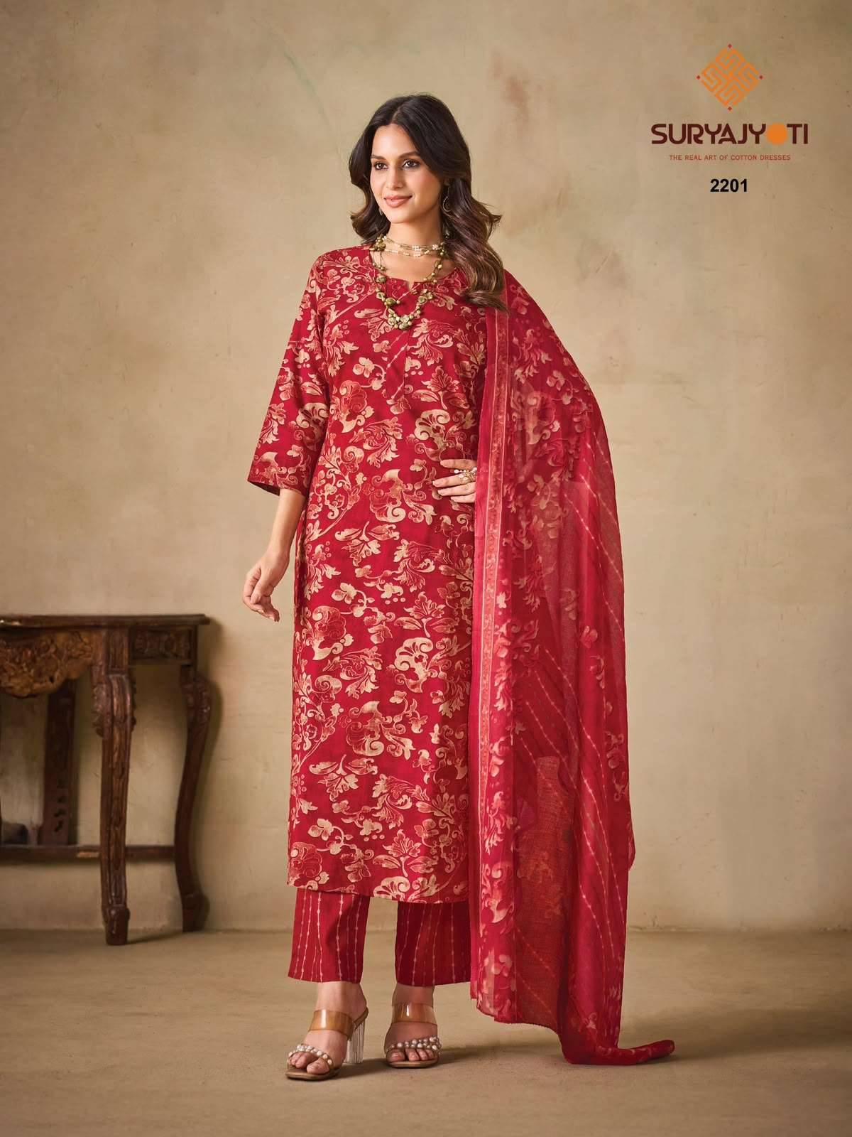 Suryajyoti Zion Cotton Vol 22 Cotton Dress Material 16 Pcs Catalog