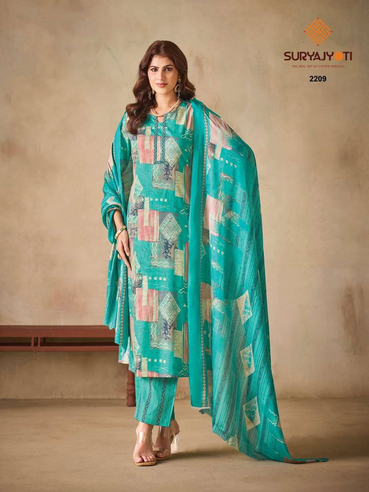 Suryajyoti Zion Cotton Vol 22 Cotton Dress Material 16 Pcs Catalog