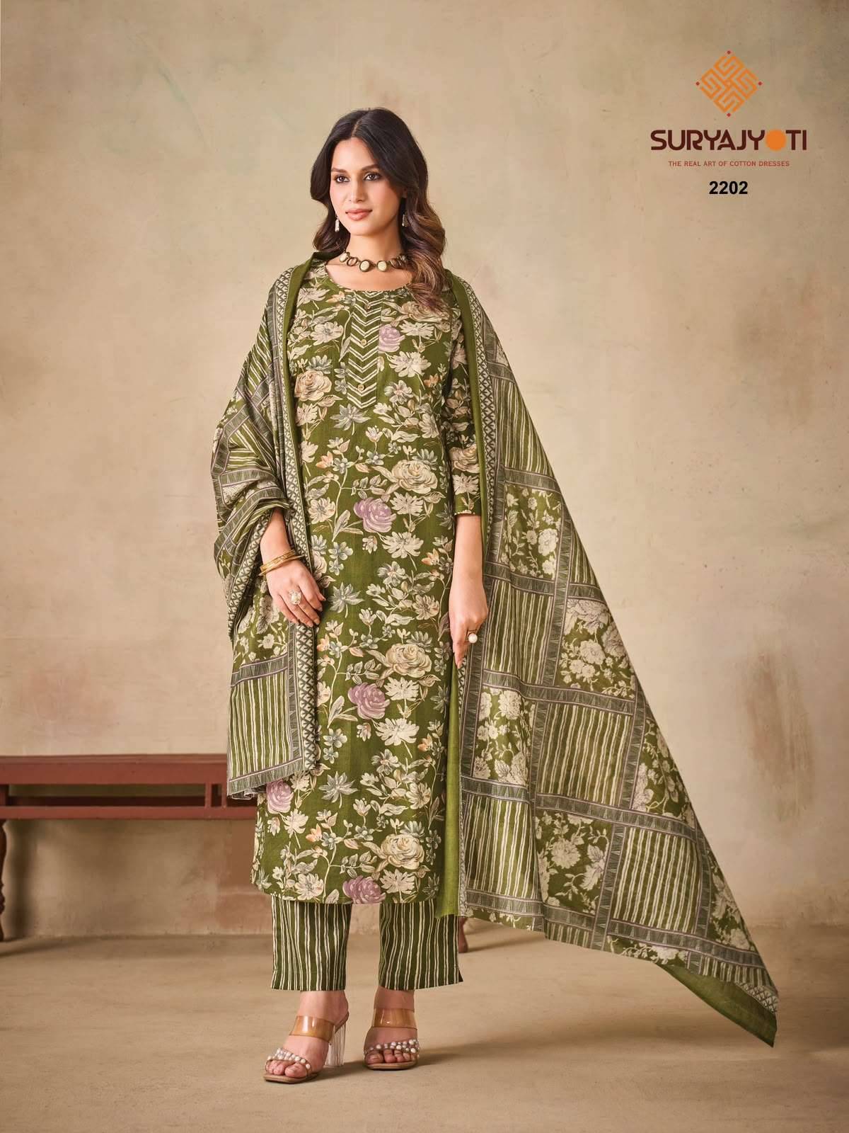 Suryajyoti Zion Cotton Vol 22 Cotton Dress Material 16 Pcs Catalog