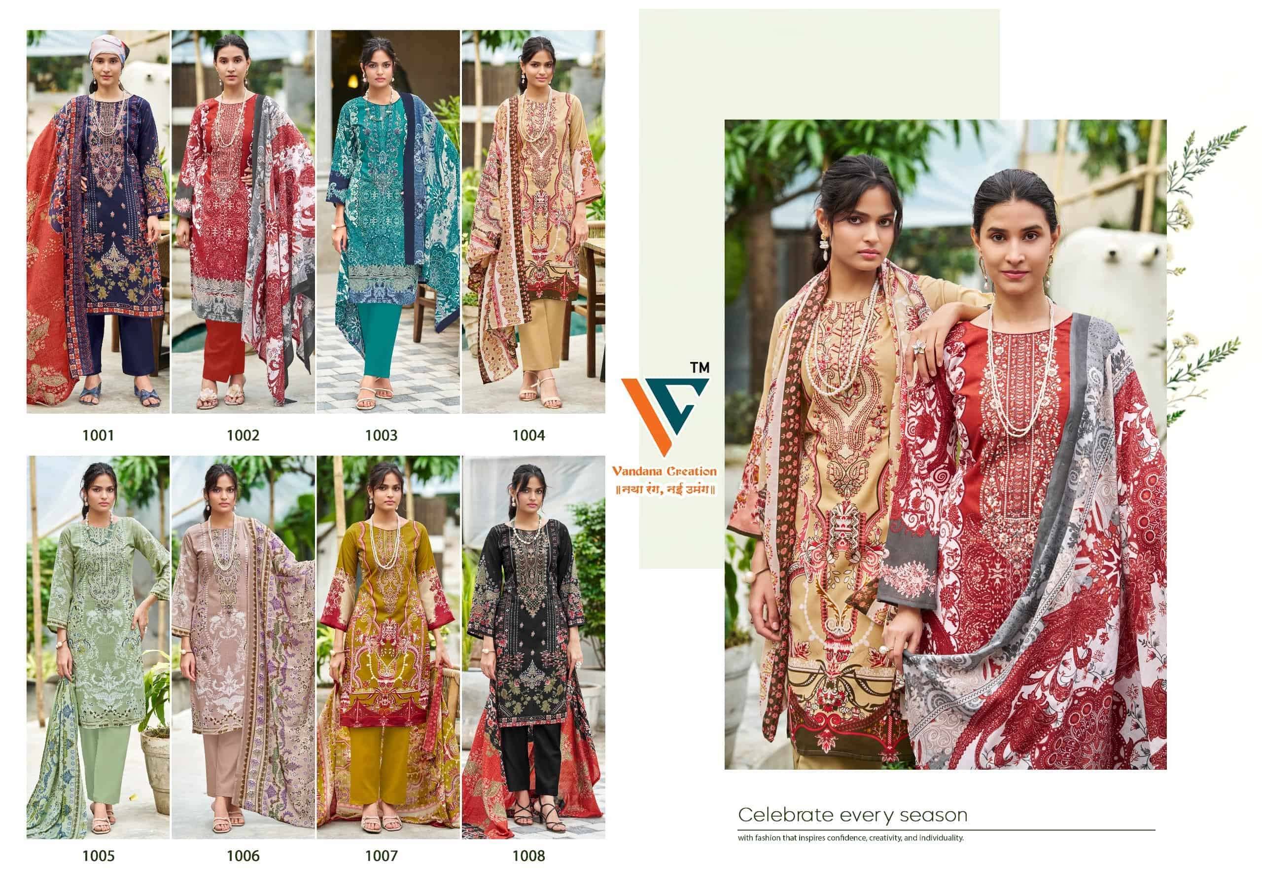 Vandana Fashion Autograph Vol 1 Dress Material 8 Pcs Catalog