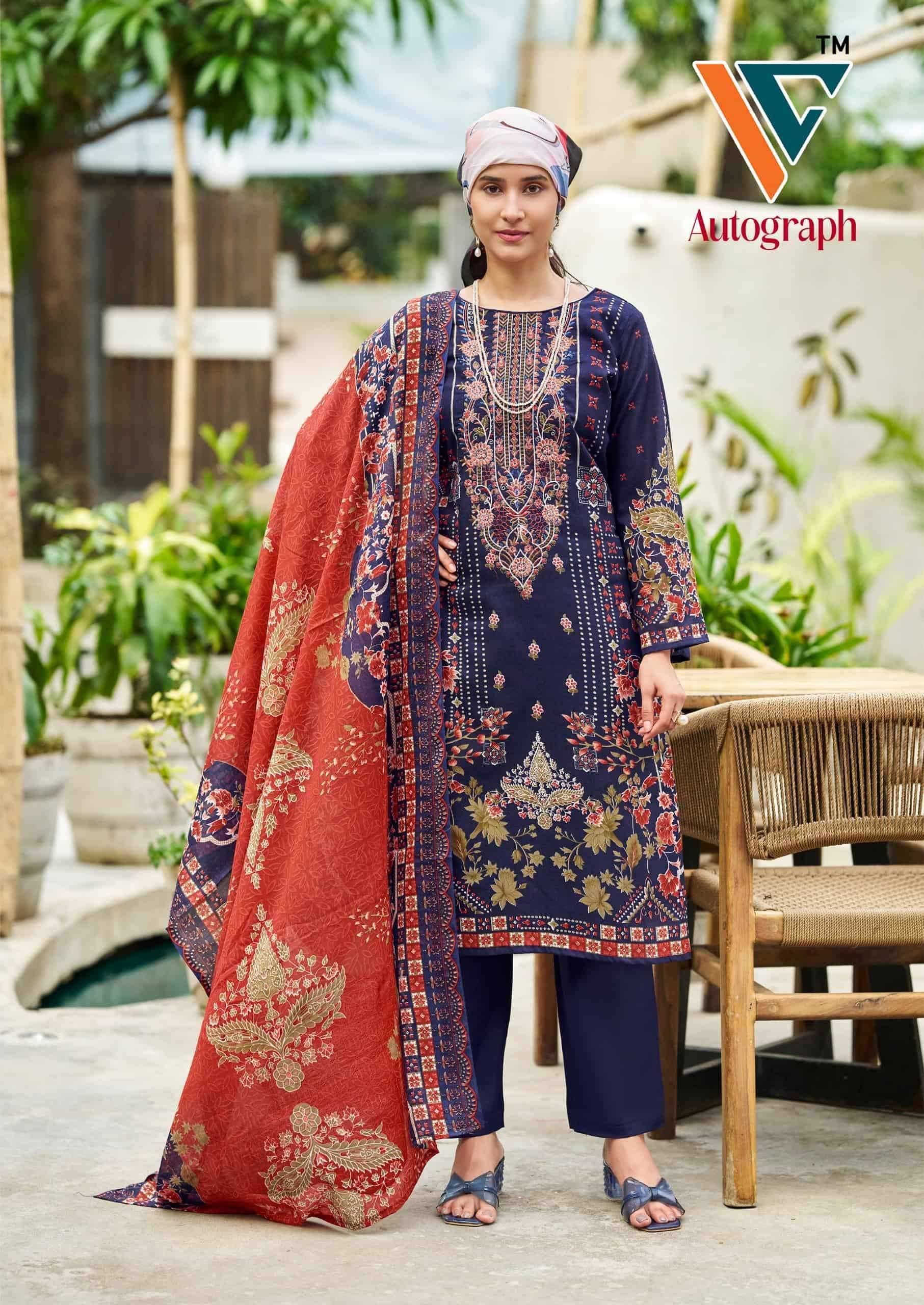 Vandana Fashion Autograph Vol 1 Dress Material 8 Pcs Catalog