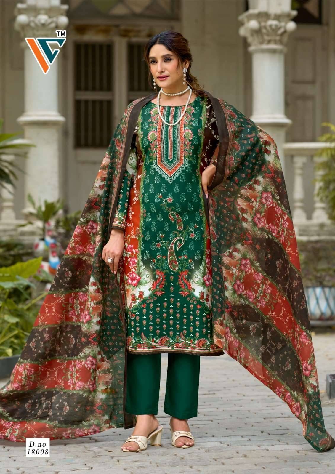 Vandana Fashion Nazakat Vol 18 Cotton Dress Material 8 Pcs Catalog