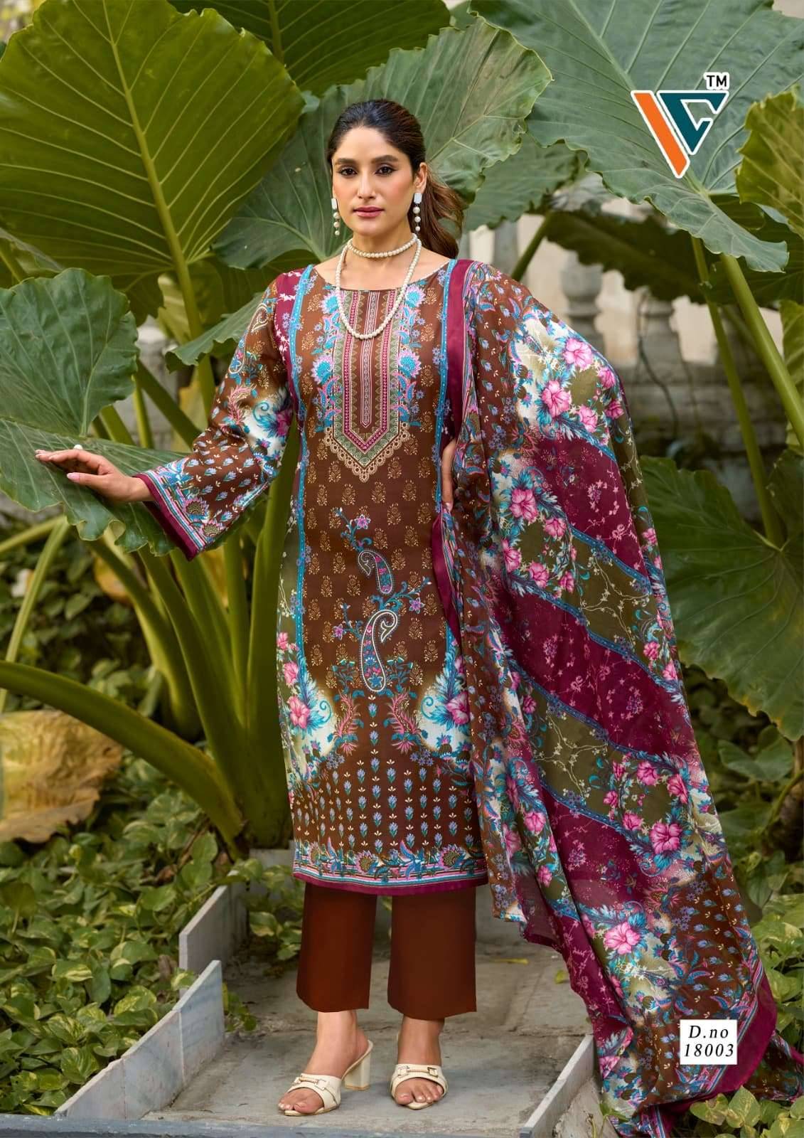 Vandana Fashion Nazakat Vol 18 Cotton Dress Material 8 Pcs Catalog