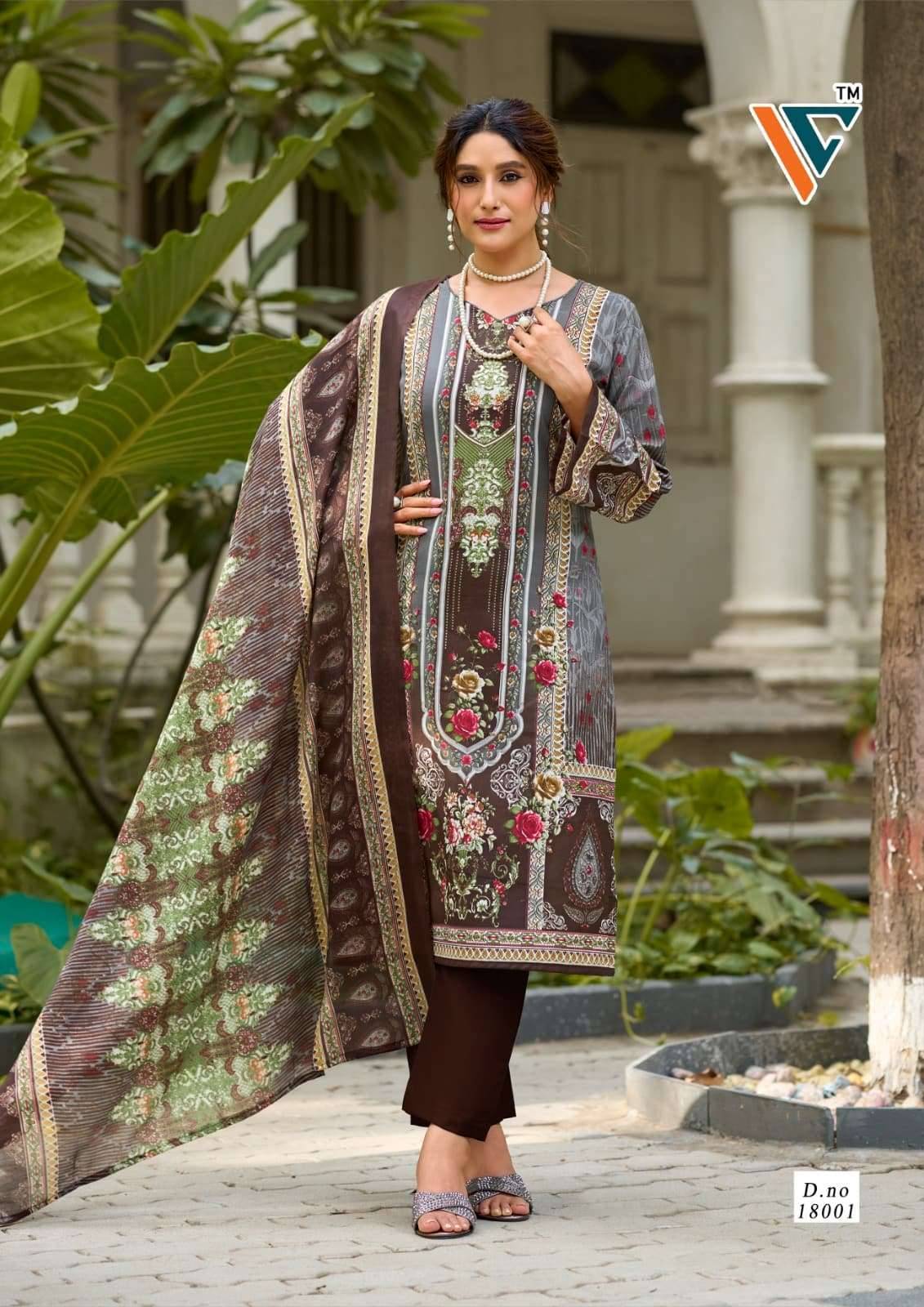 Vandana Fashion Nazakat Vol 18 Cotton Dress Material 8 Pcs Catalog
