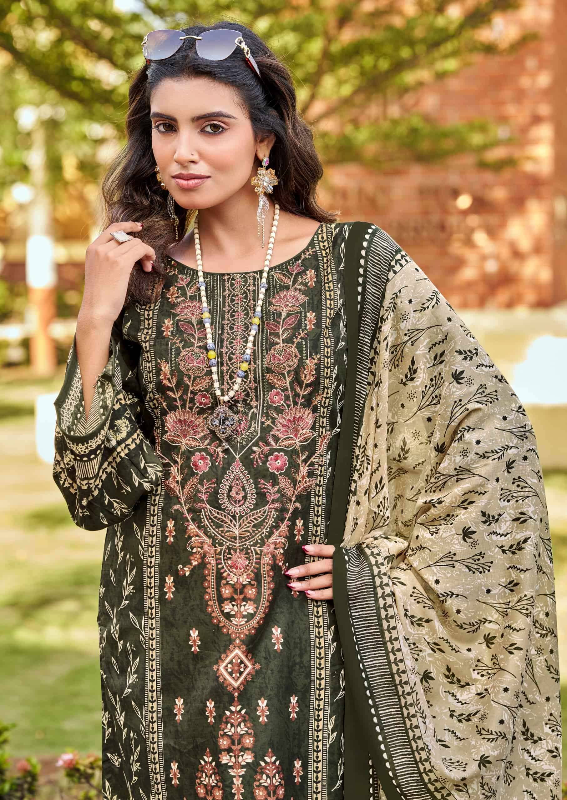 Vandana Fashion Shahzadi Vol 10 Printed Cotton Salwar Kameez 8 Pcs Catalog 