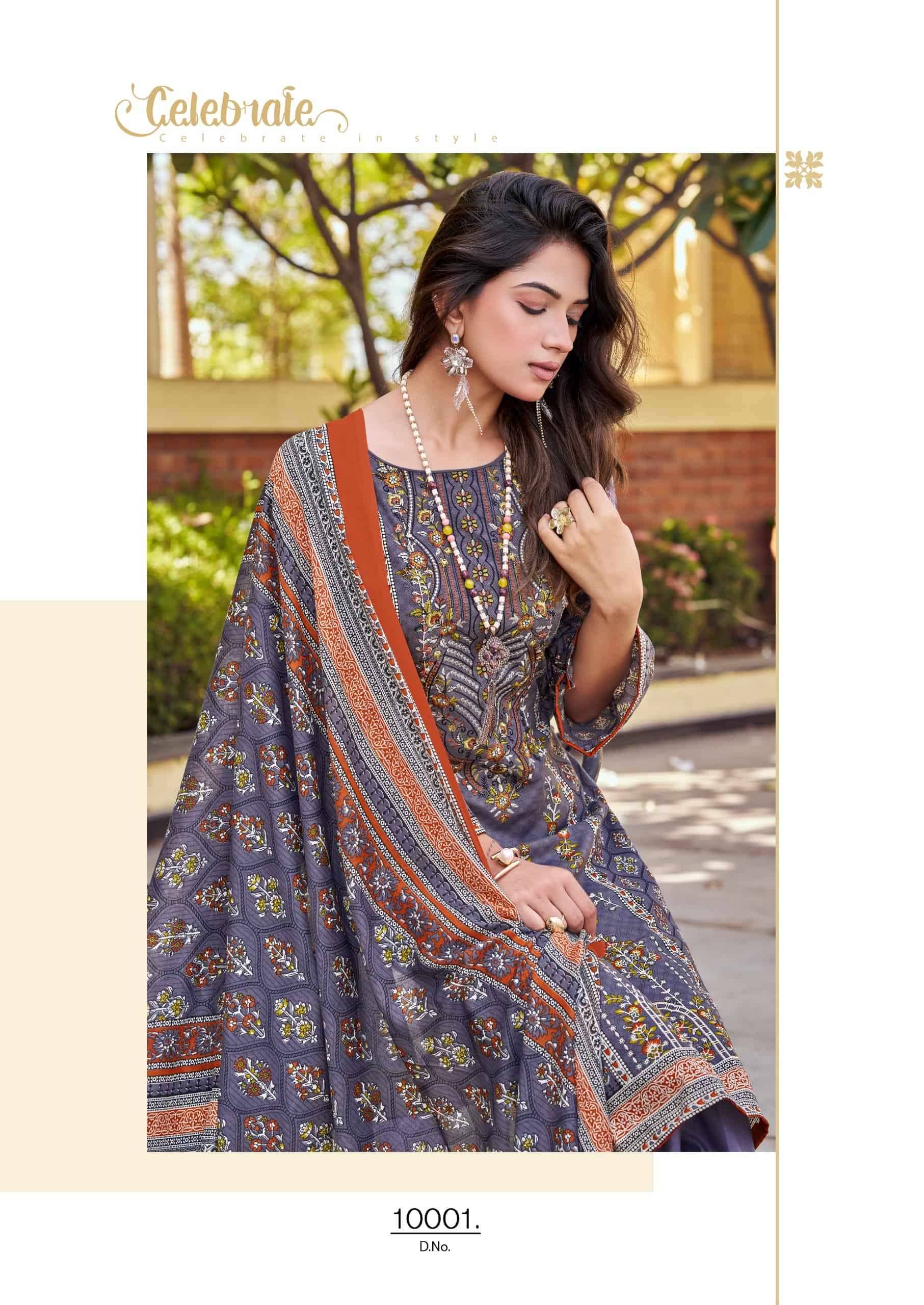 Vandana Fashion Shahzadi Vol 10 Printed Cotton Salwar Kameez 8 Pcs Catalog 