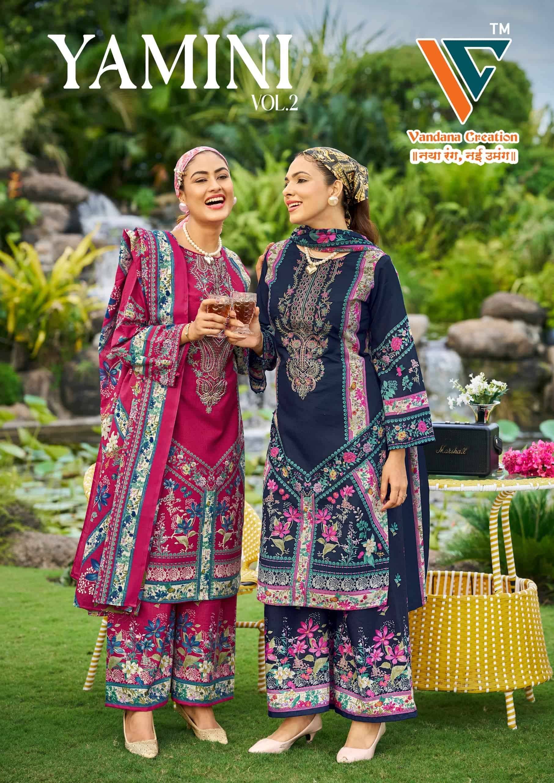 Vandana Fashion Yamini Vol 2 Cotton Dress Material 8 Pcs Catalog