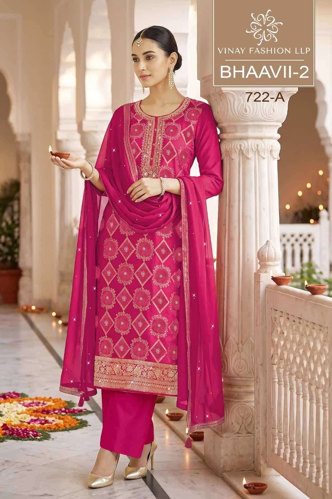 Vinay Fashion Kuleesh Bhaavii Vol 2 Fancy Silk Designer Salwar Suit 4 Pcs Catalog 