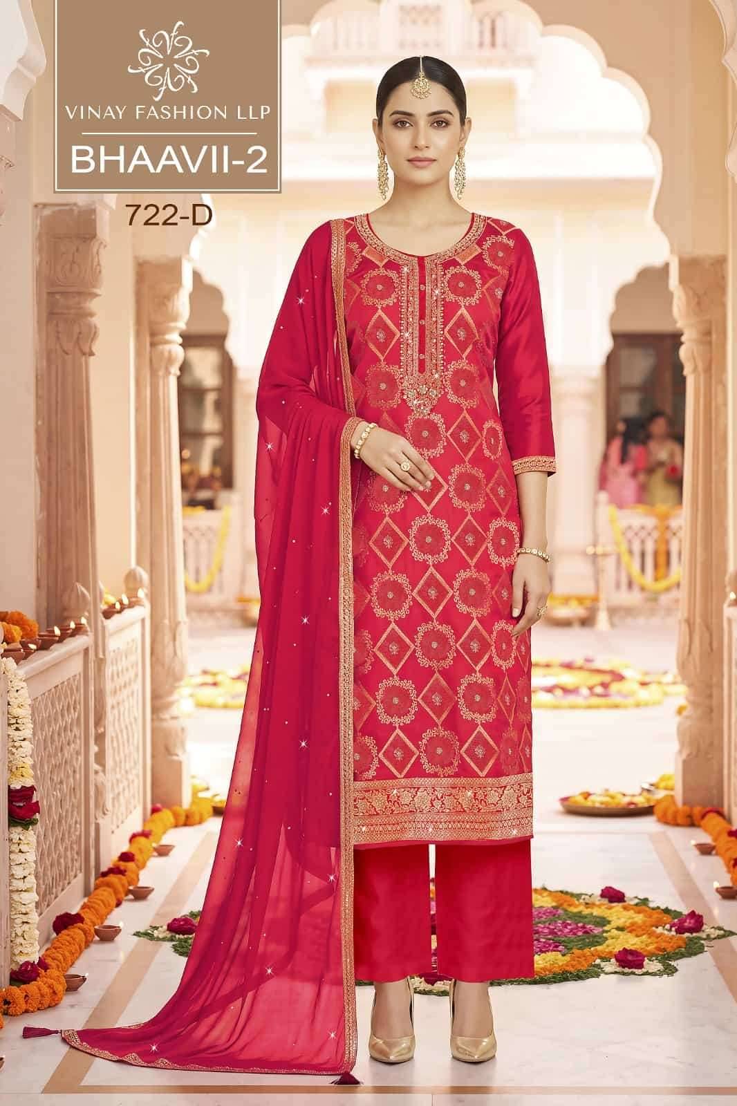 Vinay Fashion Kuleesh Bhaavii Vol 2 Fancy Silk Designer Salwar Suit 4 Pcs Catalog 