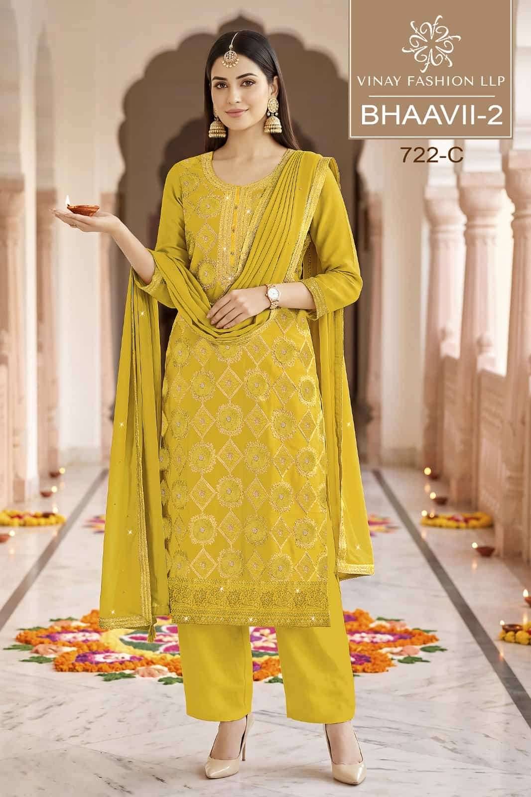 Vinay Fashion Kuleesh Bhaavii Vol 2 Fancy Silk Designer Salwar Suit 4 Pcs Catalog 