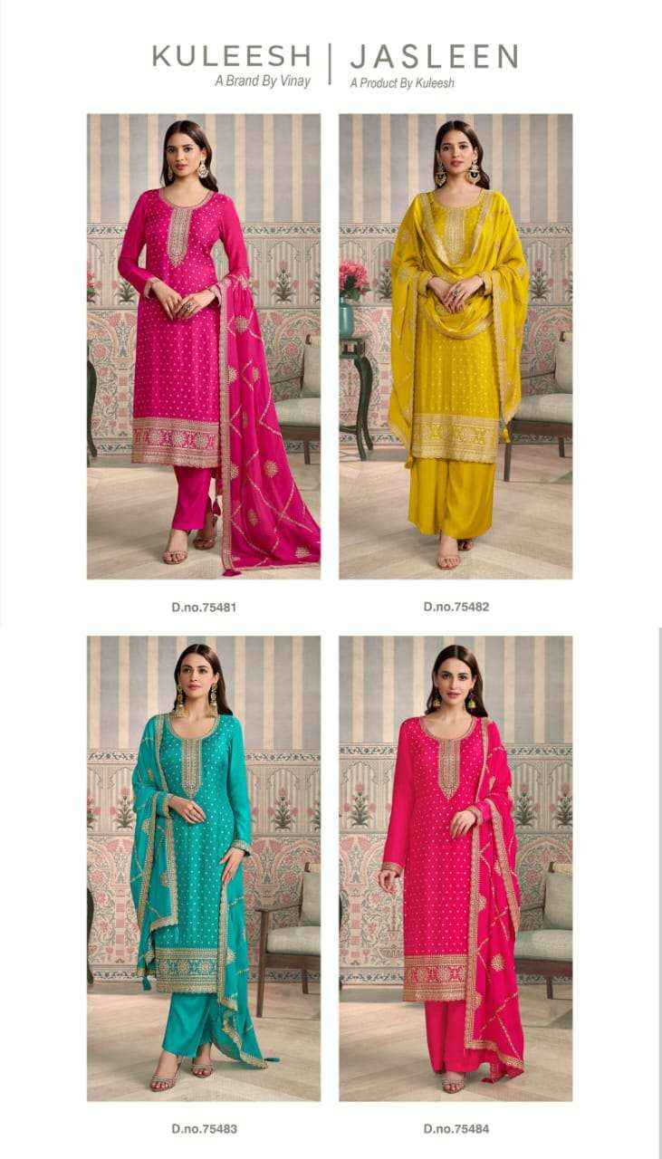 Vinay Fashion Kuleesh Jasleen Exclusive Designer Dress Material 4 Pcs Catalog 
