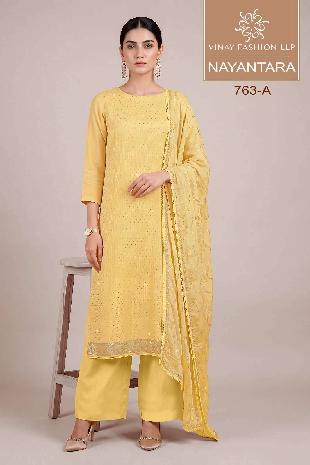 Vinay Fashion Kuleesh Nayantara Partywear Style Ladies Salwar Kameez  4 Pcs Catalog 