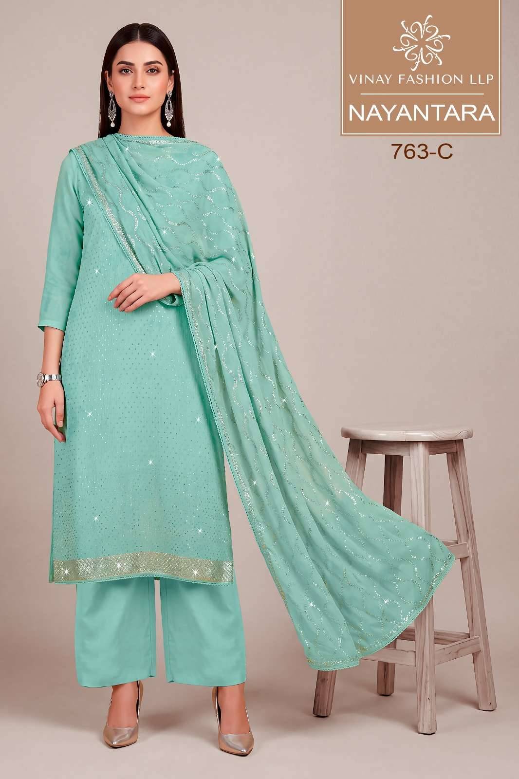 Vinay Fashion Kuleesh Nayantara Partywear Style Ladies Salwar Kameez  4 Pcs Catalog 