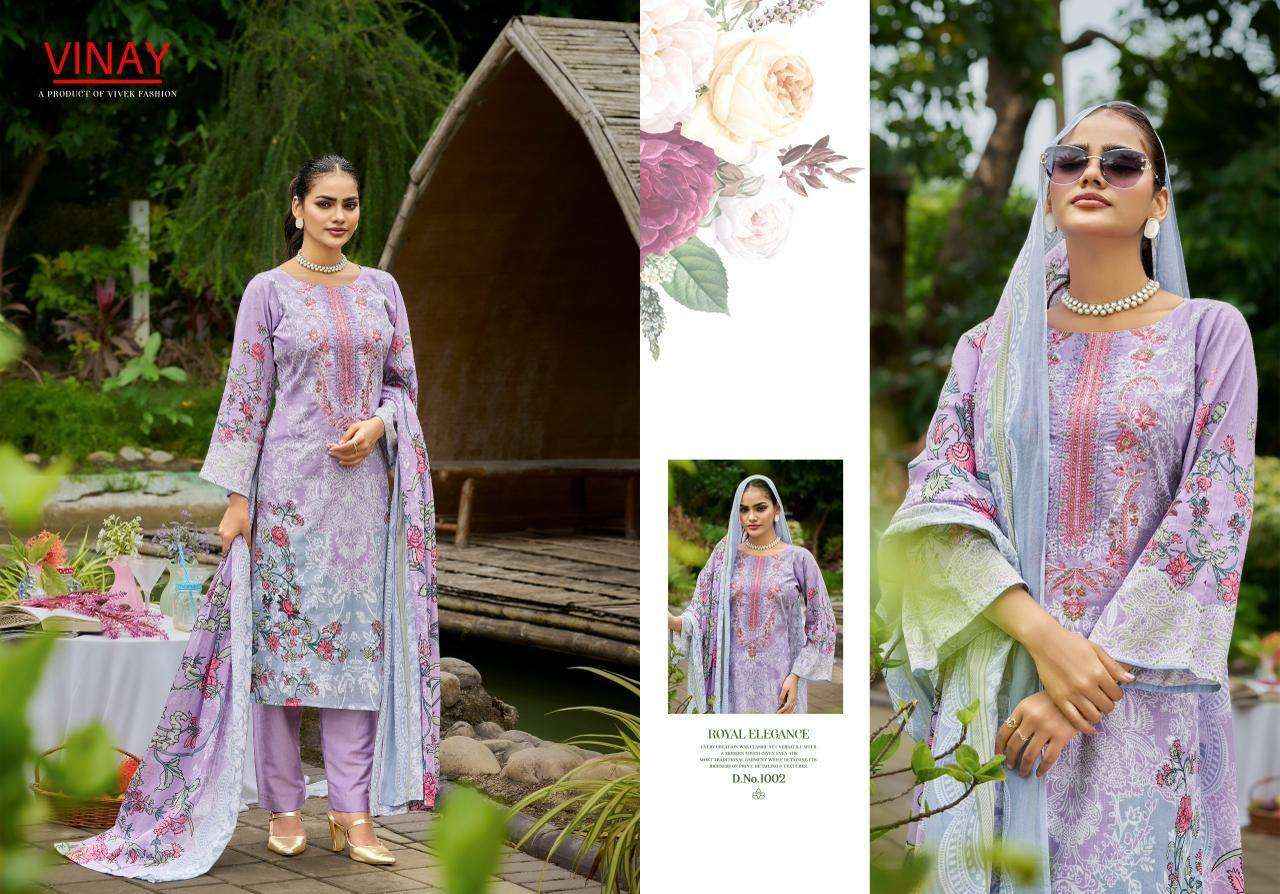 Vinay Fashion Rihaana Vol 1 Pure Cotton Dress Material 8 Pcs Catalogue