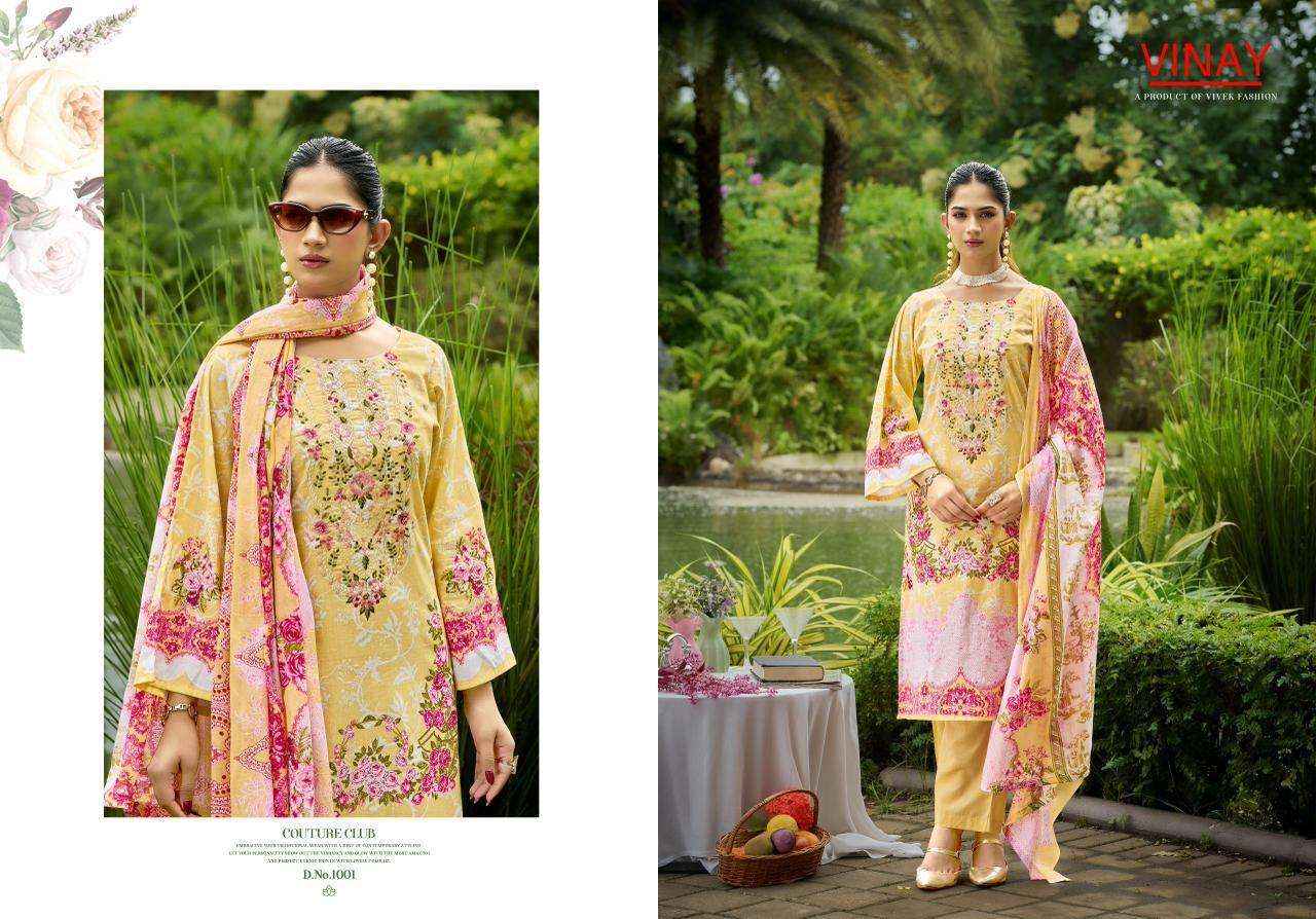 Vinay Fashion Rihaana Vol 1 Pure Cotton Dress Material 8 Pcs Catalogue