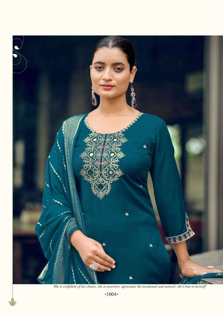Woodee Raahi Premium Designs 3 Piece Suit 6 Pcs Catalog 