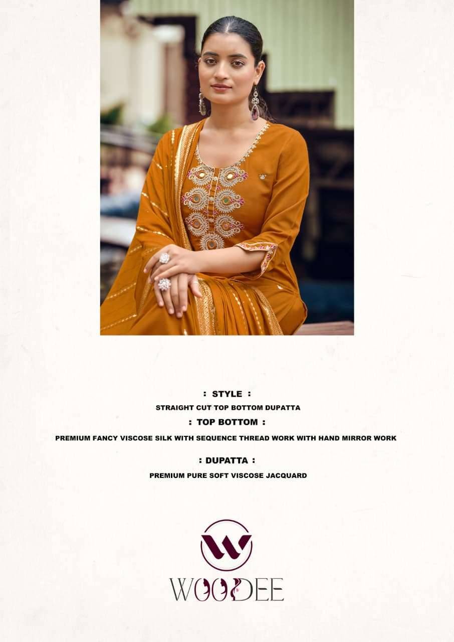 Woodee Raahi Premium Designs 3 Piece Suit 6 Pcs Catalog 