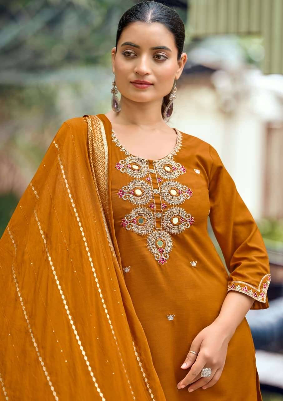 Woodee Raahi Premium Designs 3 Piece Suit 6 Pcs Catalog 