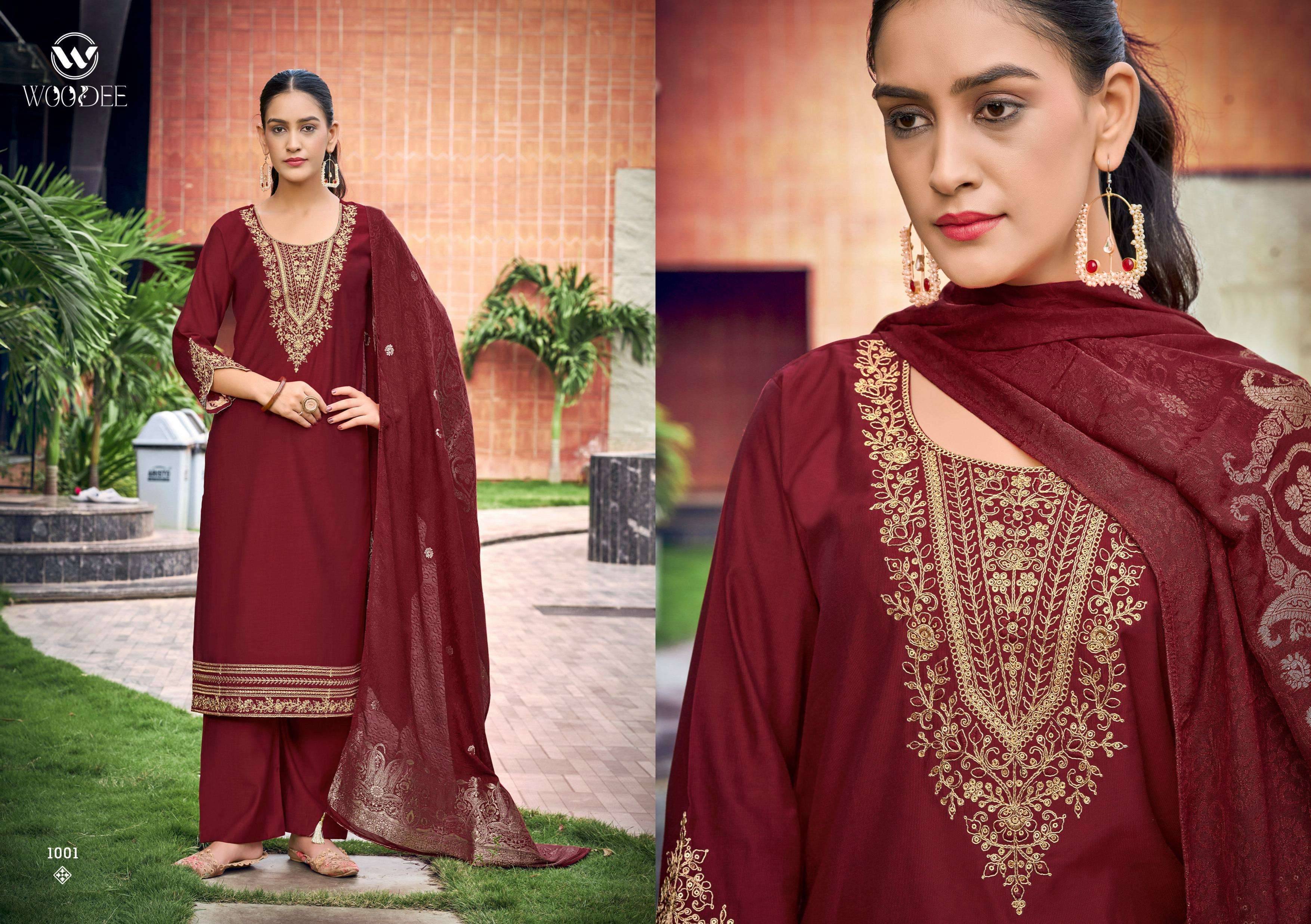 WOODEE VEDA VOL 2 VISCOSE READYMADE SUITS 6 PCS CATALOG