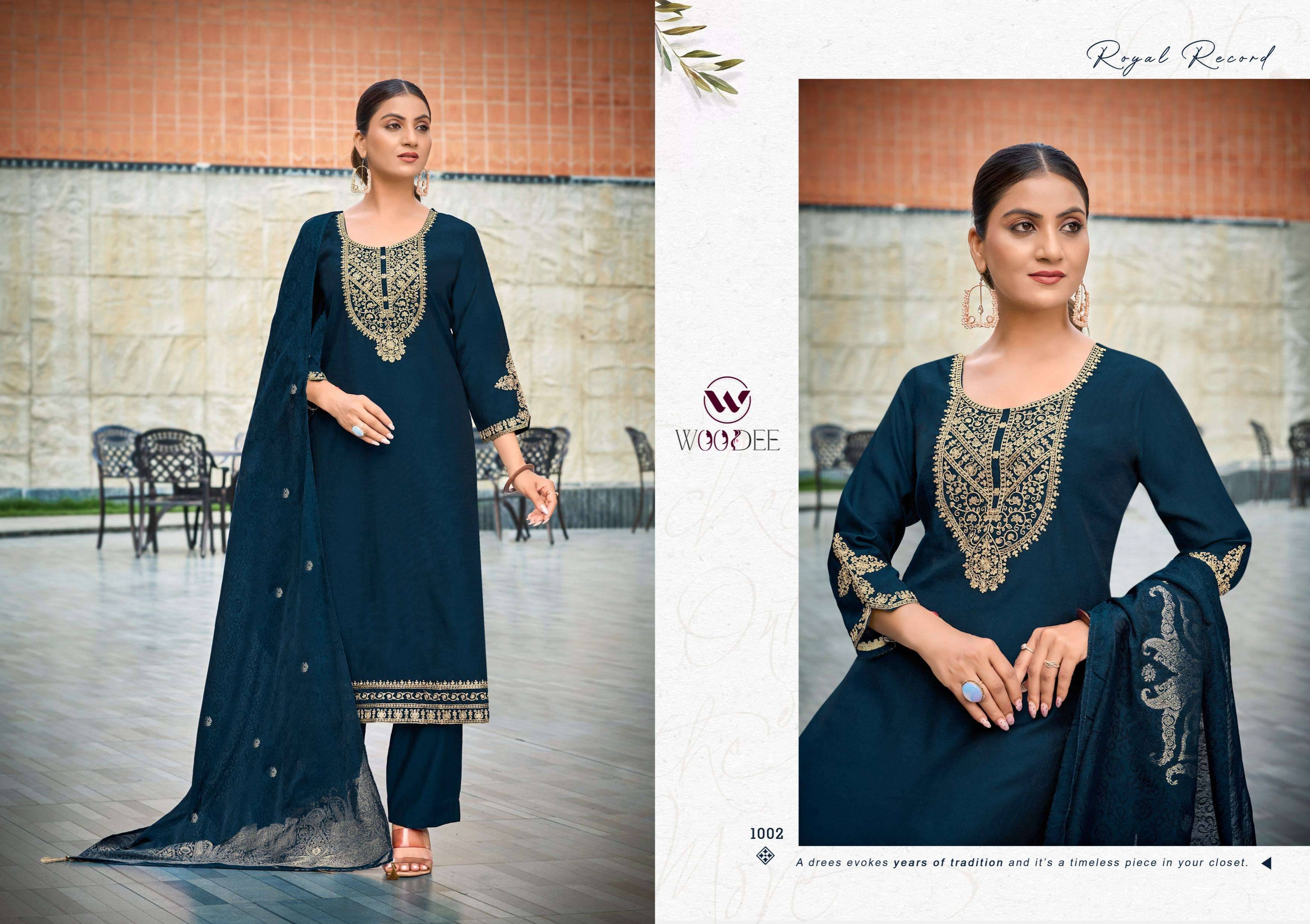 WOODEE VEDA VOL 2 VISCOSE READYMADE SUITS 6 PCS CATALOG