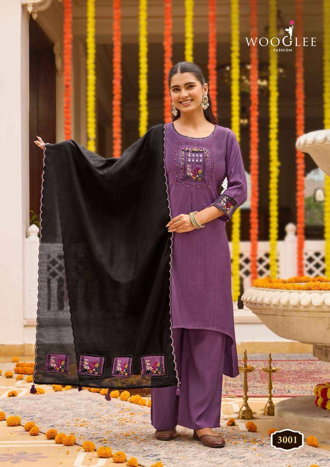 Wooglee Utsavi Viscose Kurti Combo Set _ Surat Wholesale Market 6 Pcs Catalog 