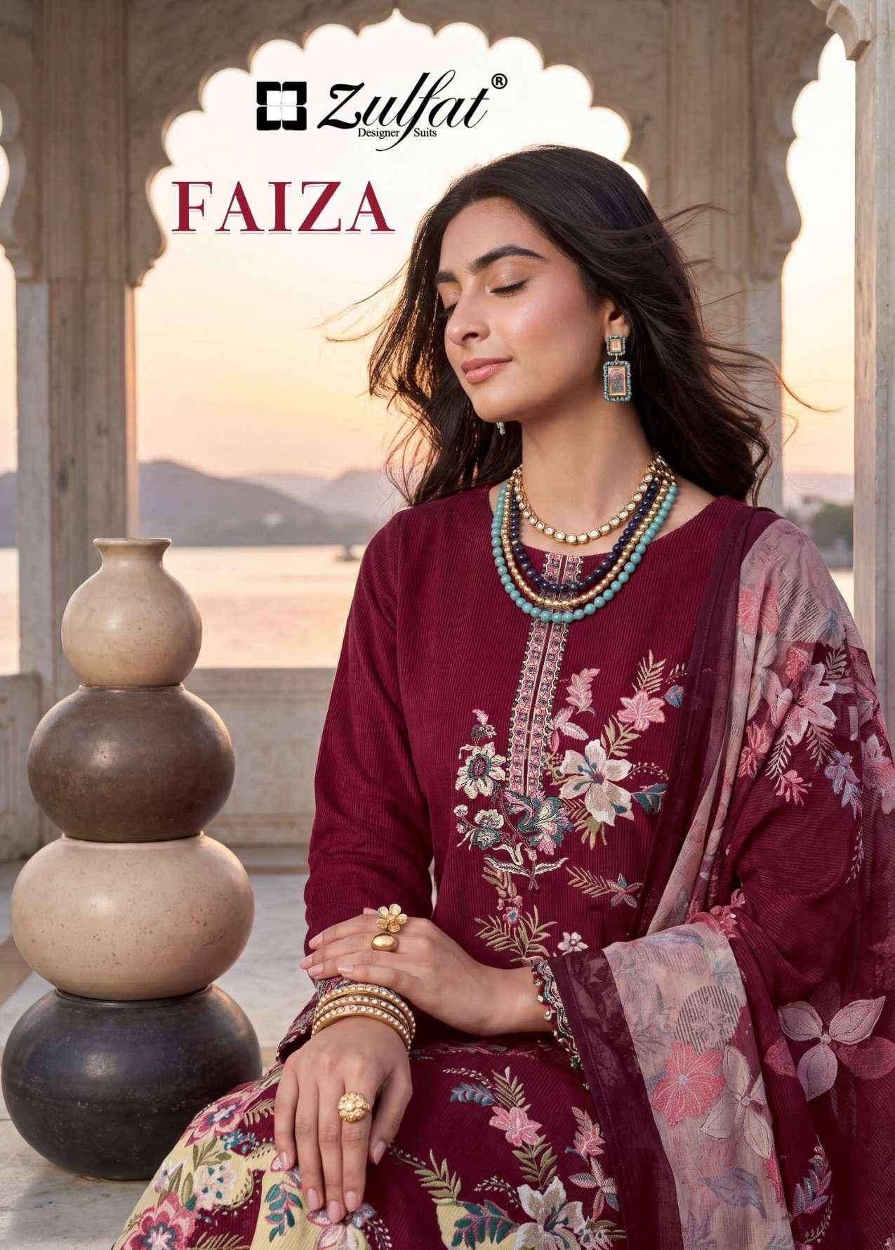 Zulfat Faiza Jam Cotton Dress Material 4 pcs Catalog