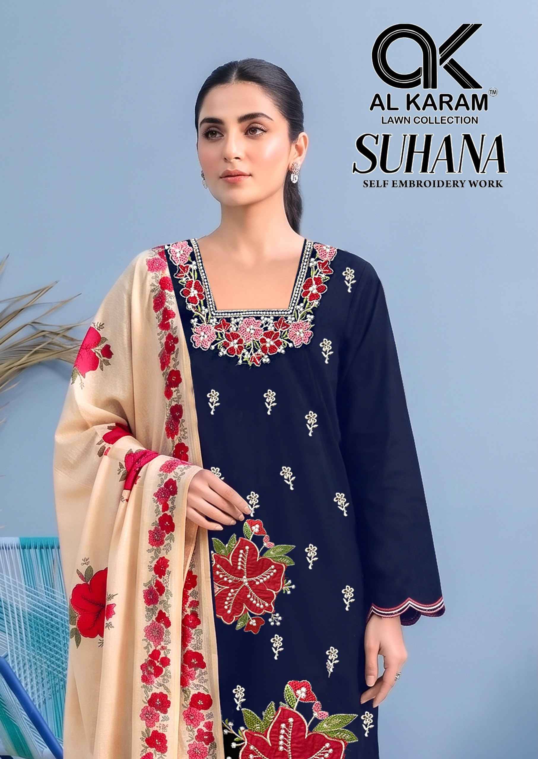 Al Karam Suhana Rayon Dress Material 4 pcs Catalogue | Surat Wholesale Market.com