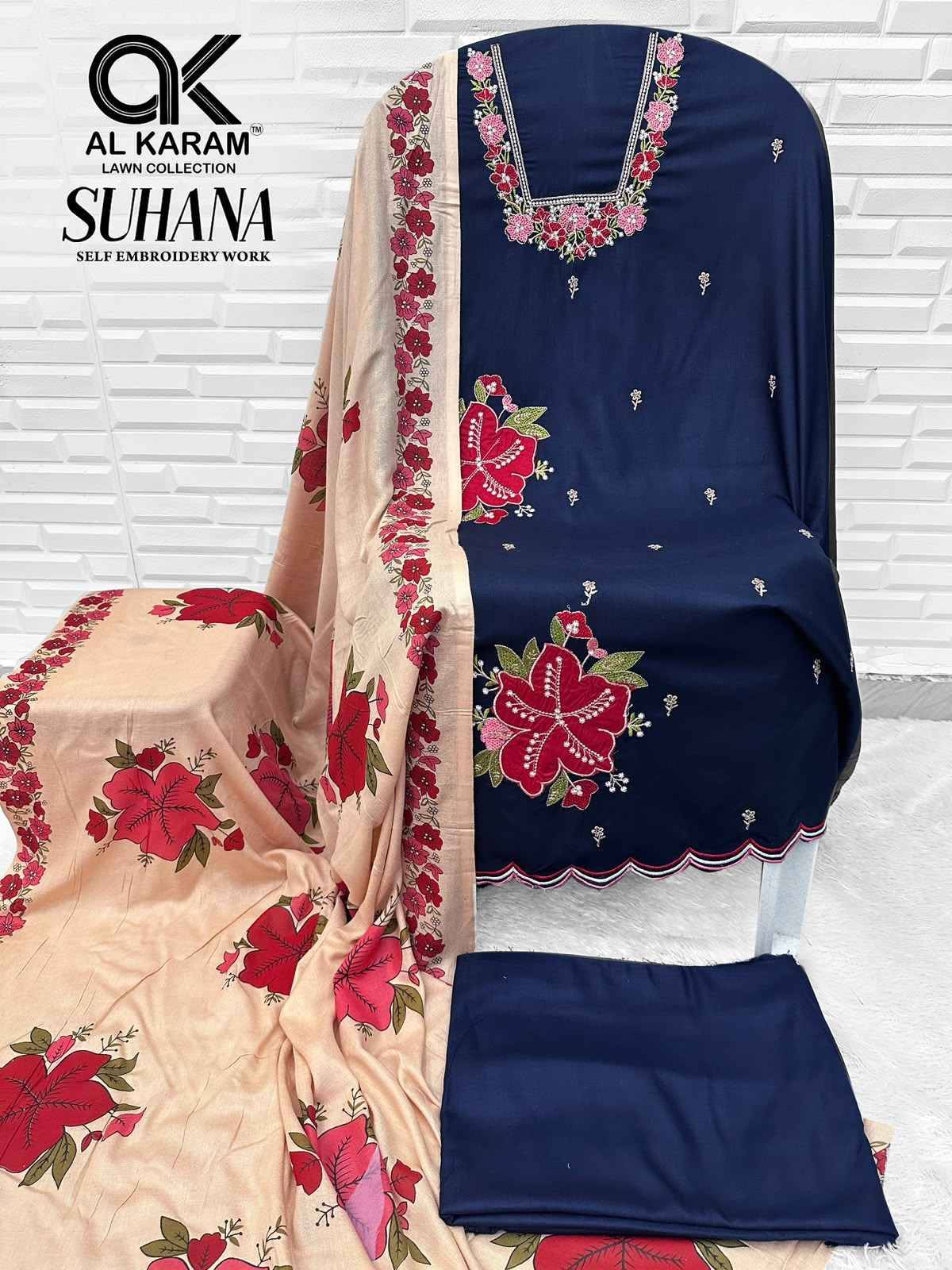 Al Karam Suhana Rayon Dress Material 4 pcs Catalogue | Surat Wholesale Market.com