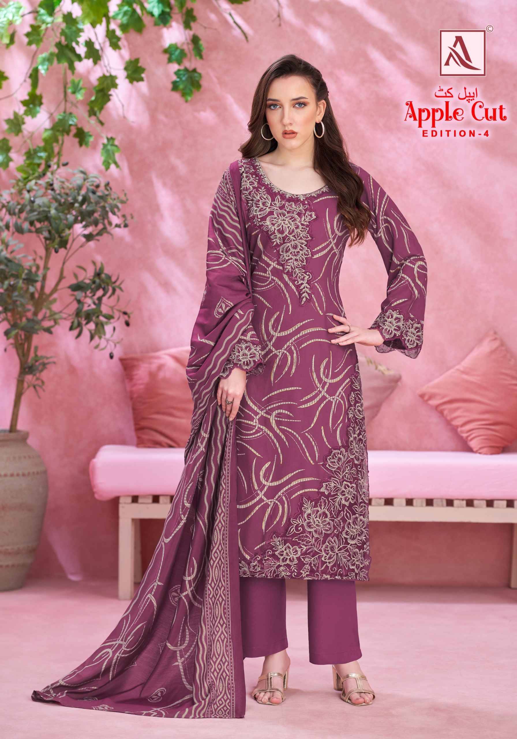 Alok Apple Cut Black Edition 4 Viscose Reyon Dress Material 6 pcs Catalog | Surat TextileMarket