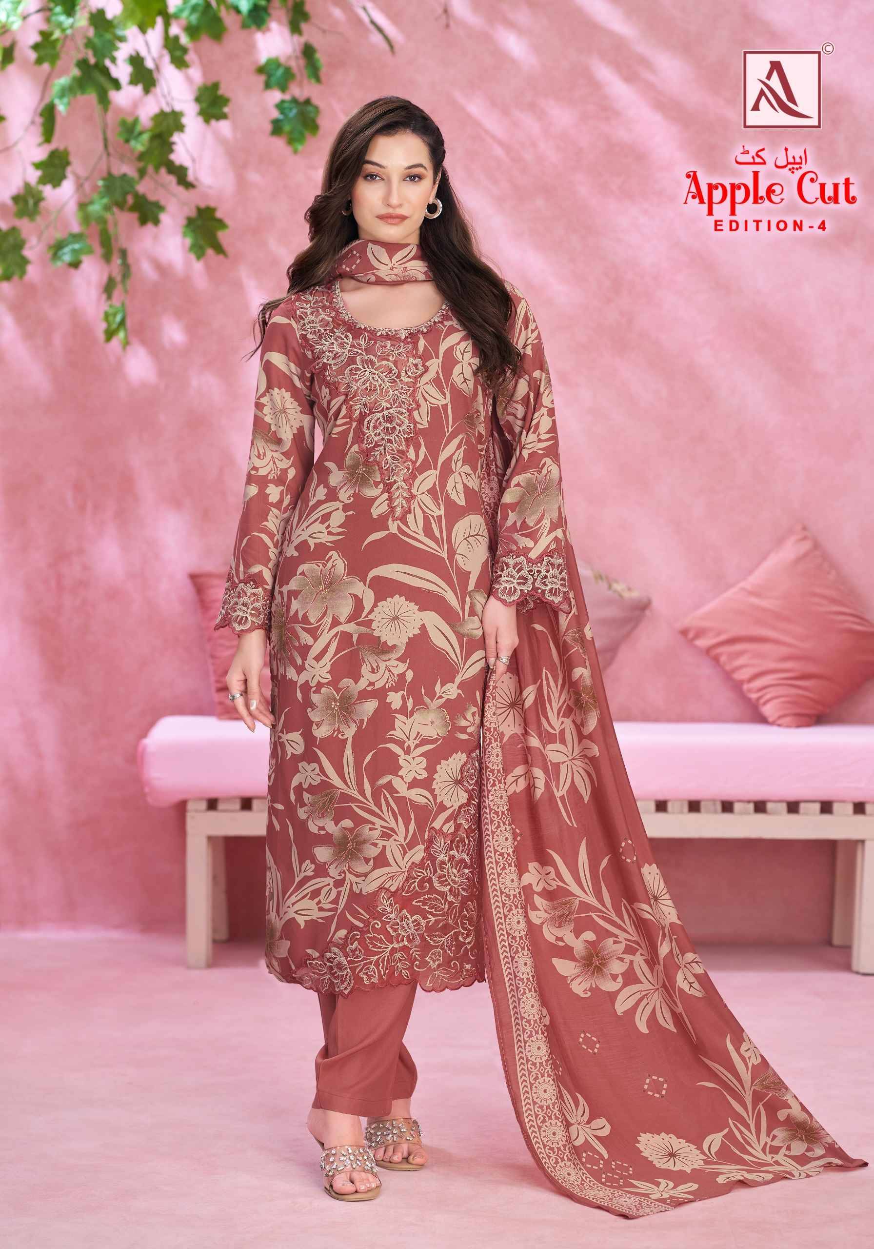 Alok Apple Cut Black Edition 4 Viscose Reyon Dress Material 6 pcs Catalog | Surat TextileMarket