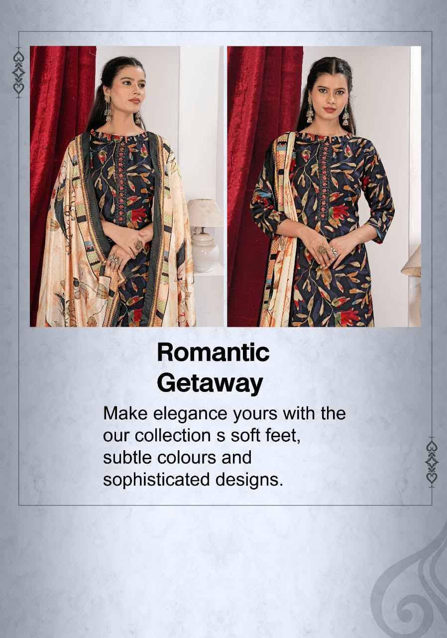 Alok Beenal Zam Salwar Kameez _ Surat Wholesale Market 4 Pcs Catalog 