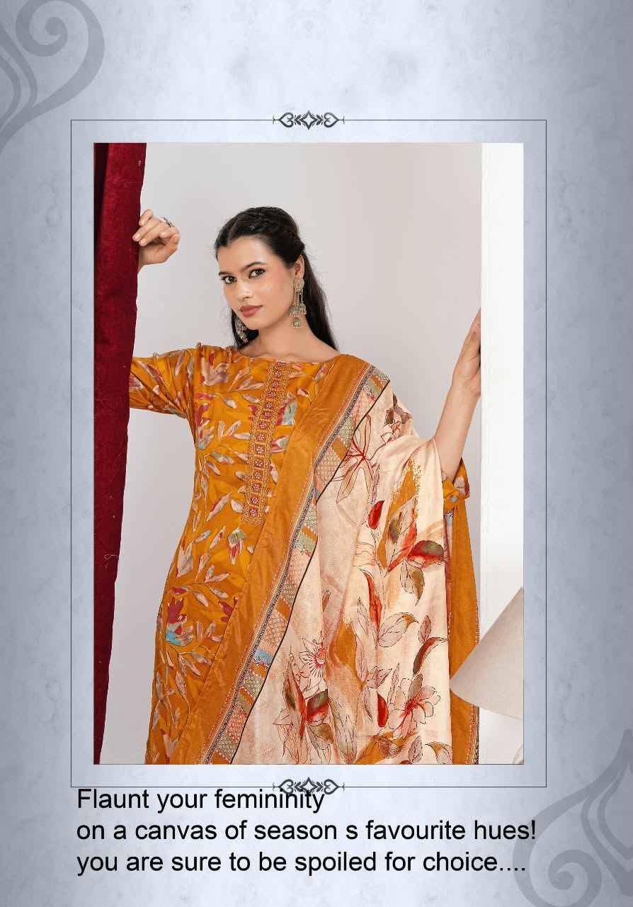 Alok Beenal Zam Salwar Kameez _ Surat Wholesale Market 4 Pcs Catalog 