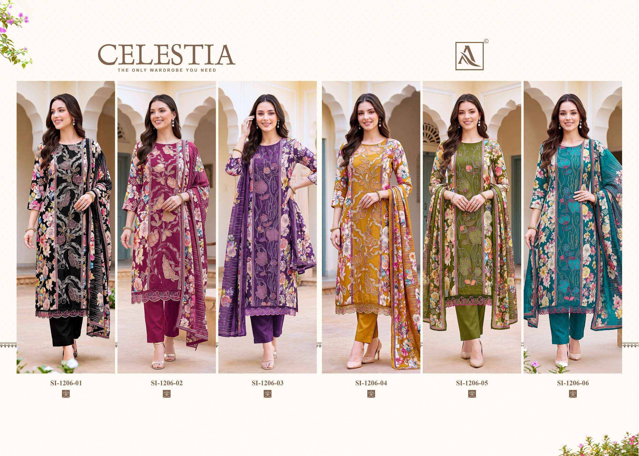 Alok Celestia Viscose Salwar Suit 6 Pcs Catalog 