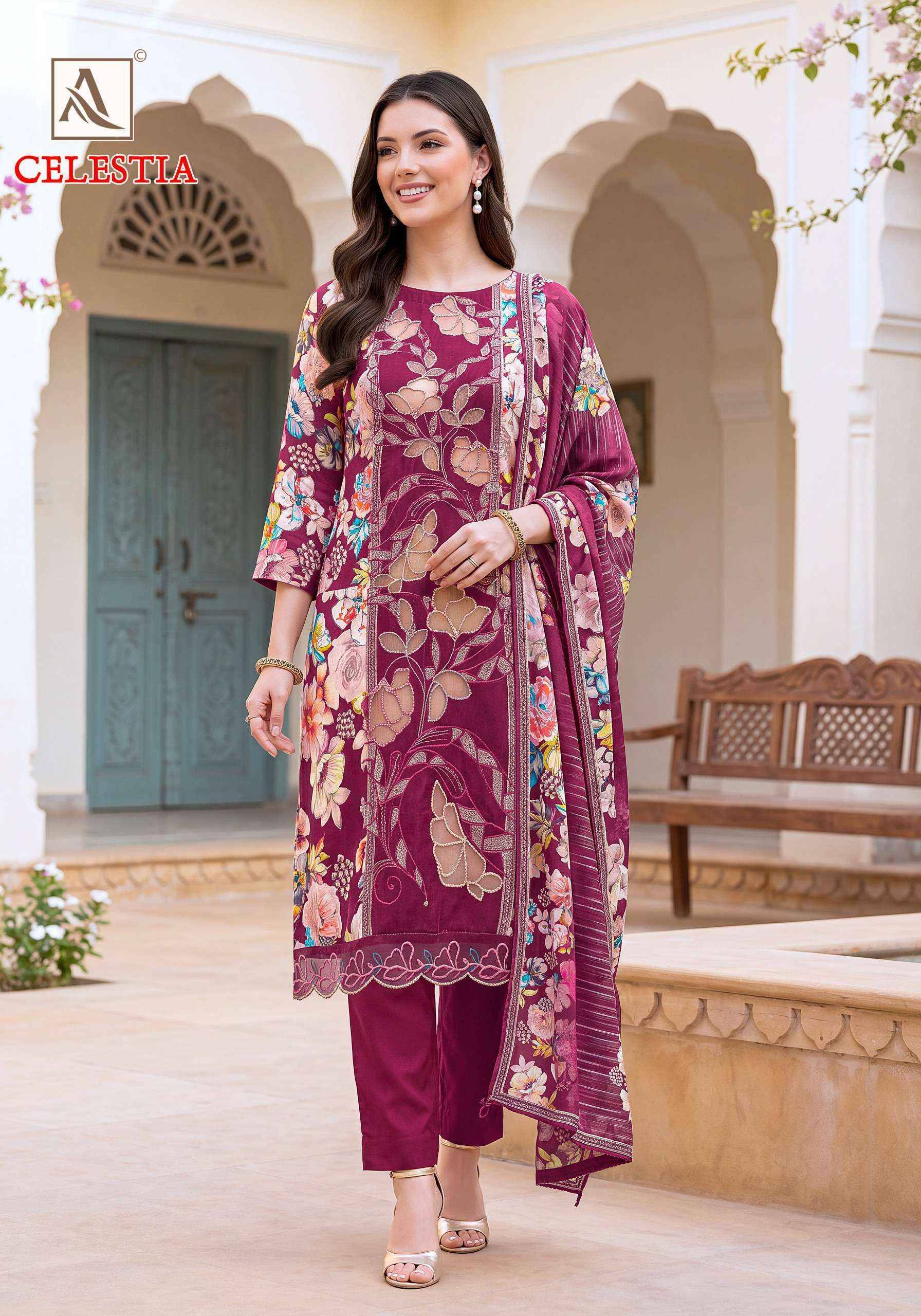 Alok Celestia Viscose Salwar Suit 6 Pcs Catalog 