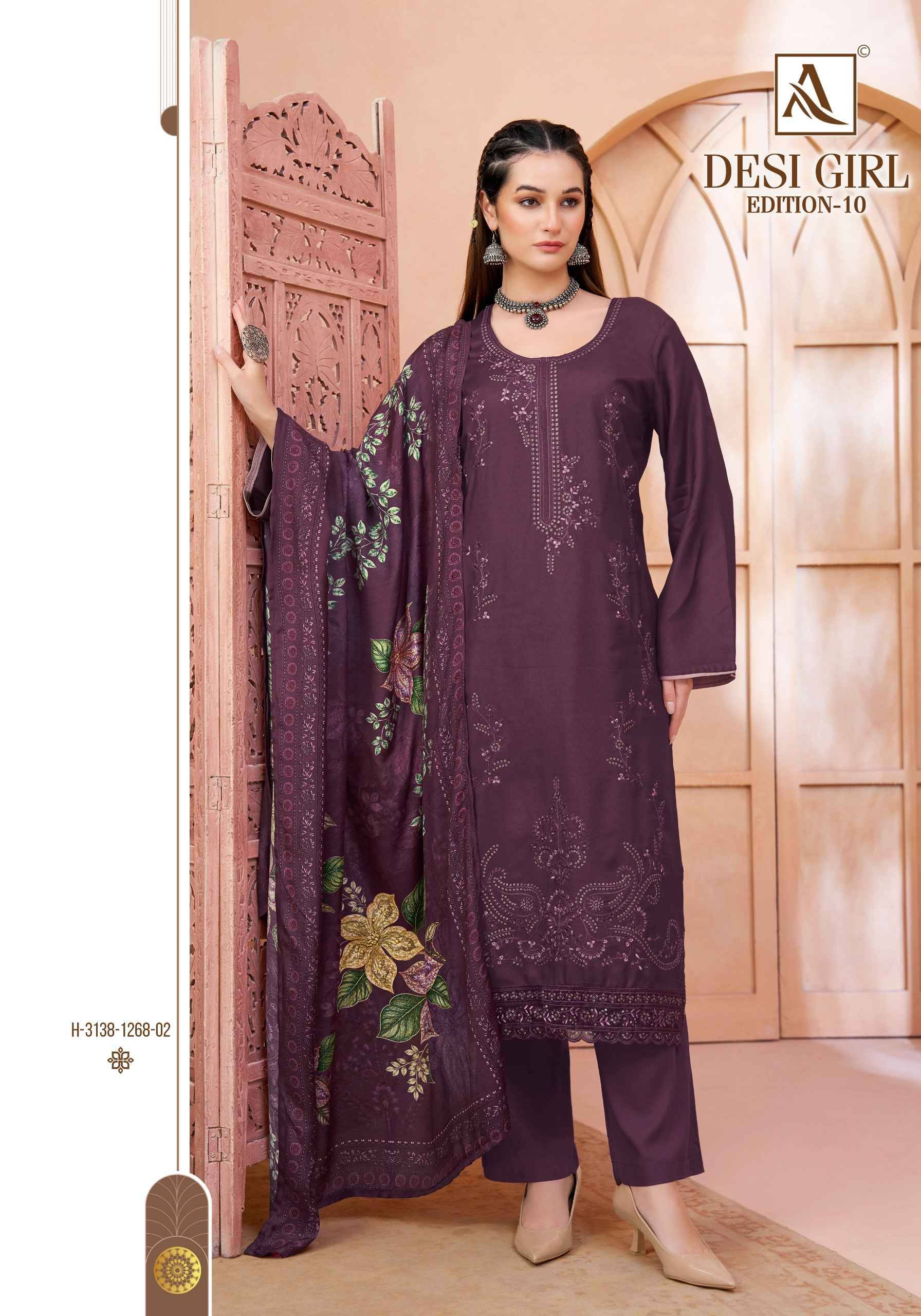 Alok Desi Girl Edition 10 Viscose Maslin Dress Material 6 pcs Catalog | Wholesale Textiles Direct from Surat