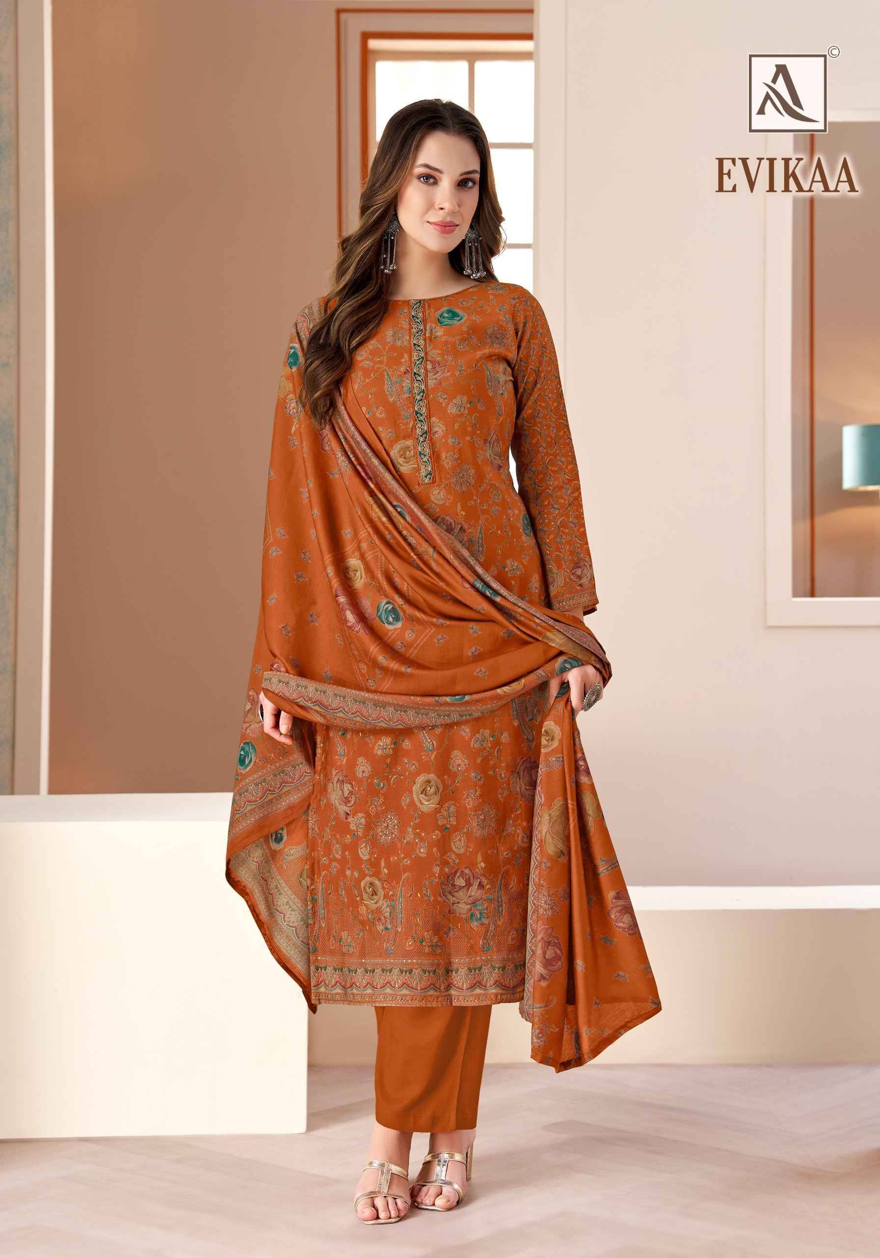 Alok Evikaa Viscose Mudaal Dress Material 5 pcs Catalog | Surat Wholesale Market.com