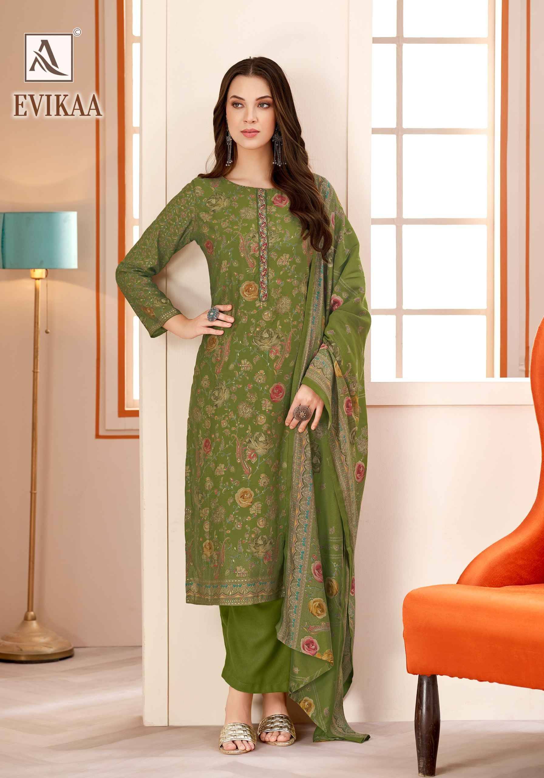 Alok Evikaa Viscose Mudaal Dress Material 5 pcs Catalog | Surat Wholesale Market.com
