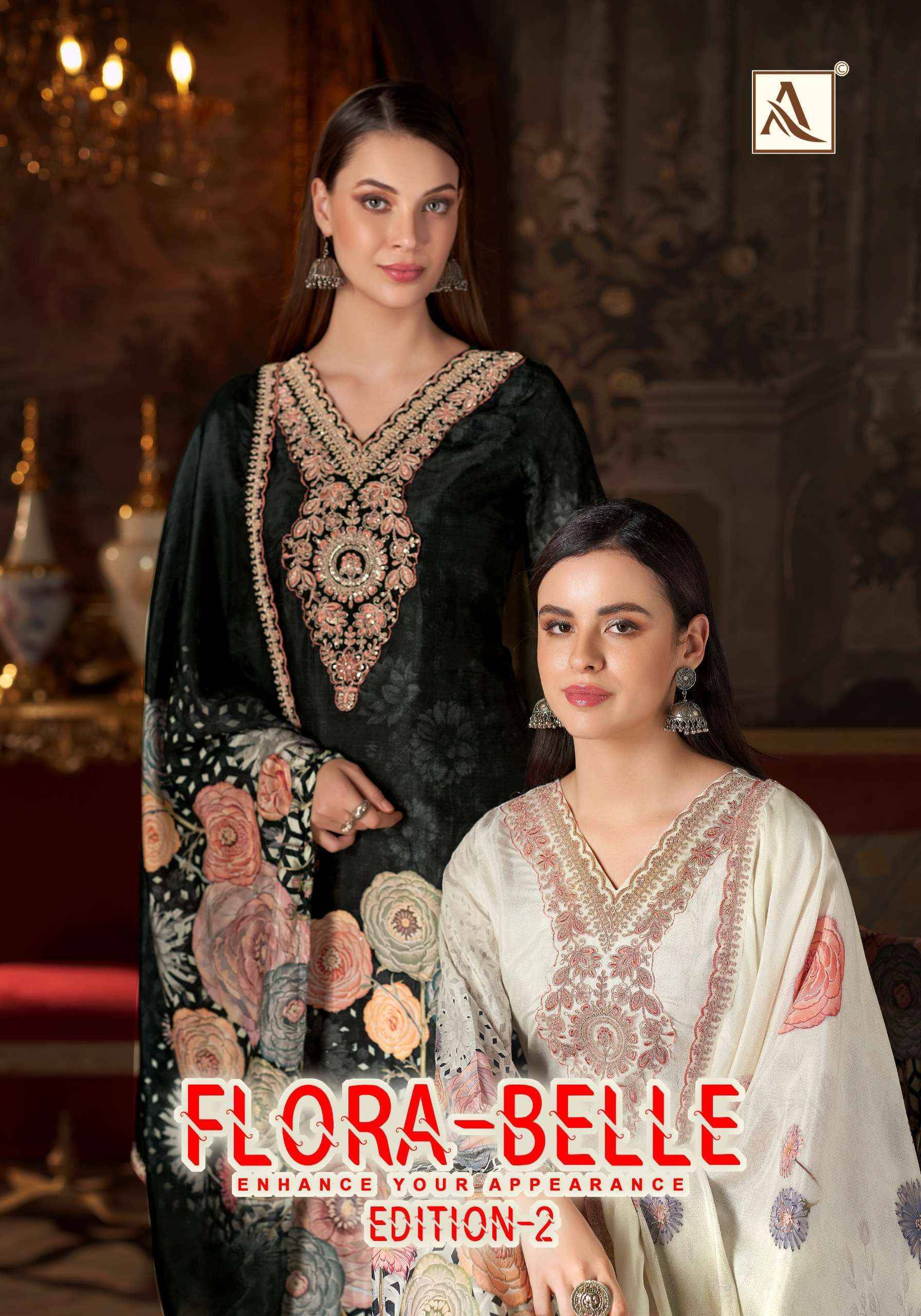Alok Flora Belle Edition 2 Maslin Dress Material 6 pcs Catalog  - Wholesale Market Surat