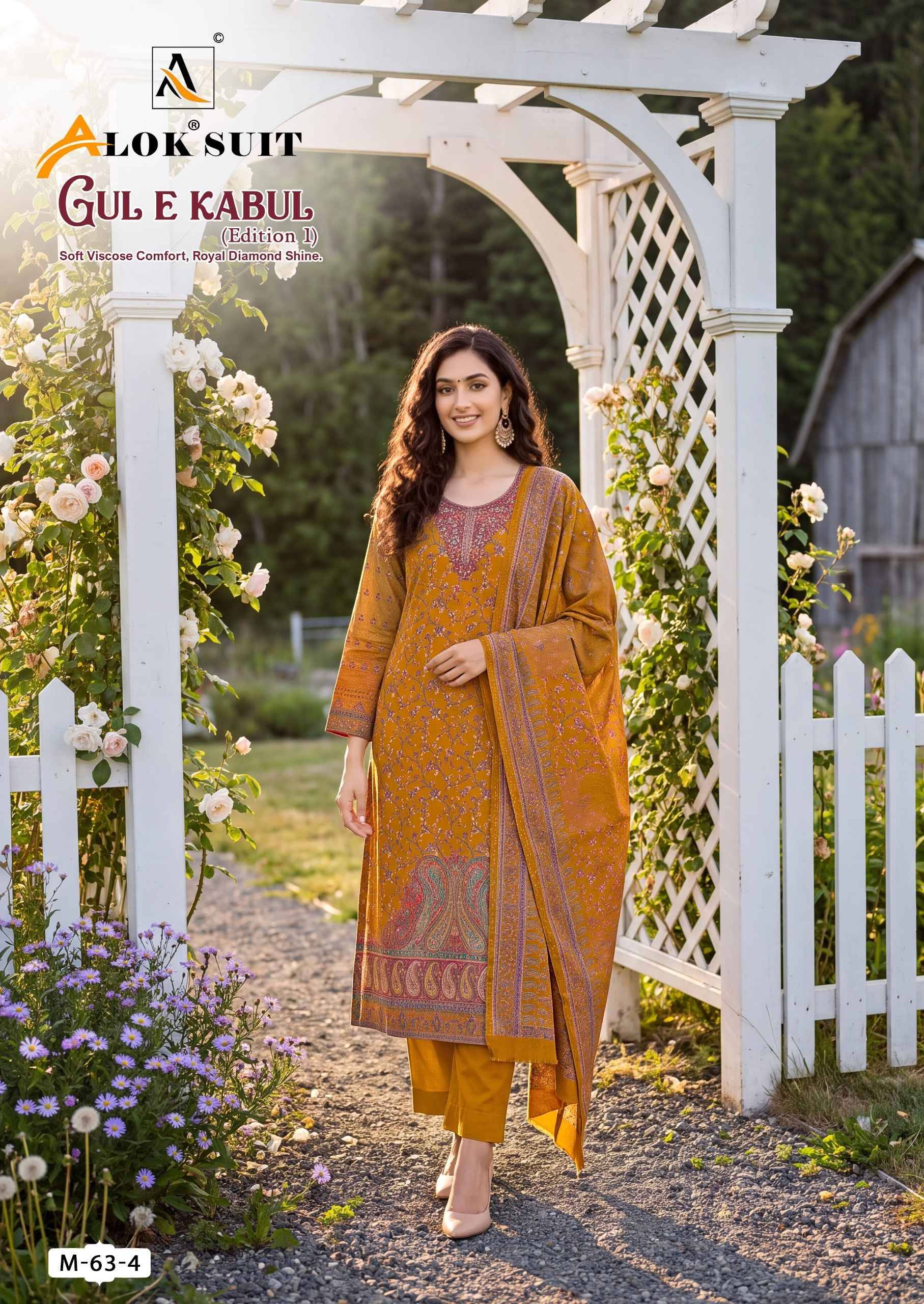 Alok Gul E Kabul Edition 1 Viscose Dress Material 6 pcs Catalog | Surat Wholesale Market