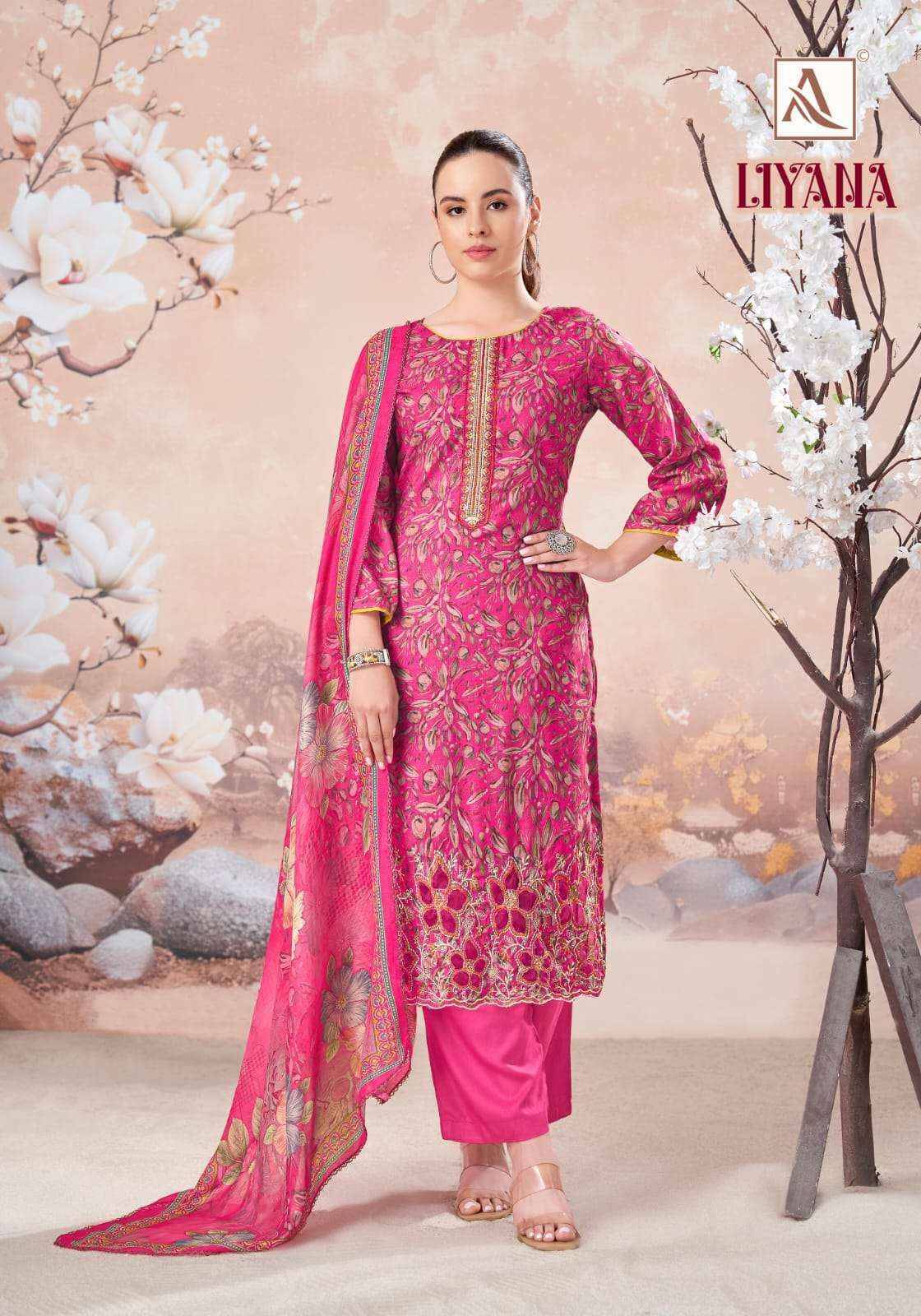 Alok Liyana Cambric Cotton Dress Material 4 pcs Catalog | Surat Wholesale Market.com